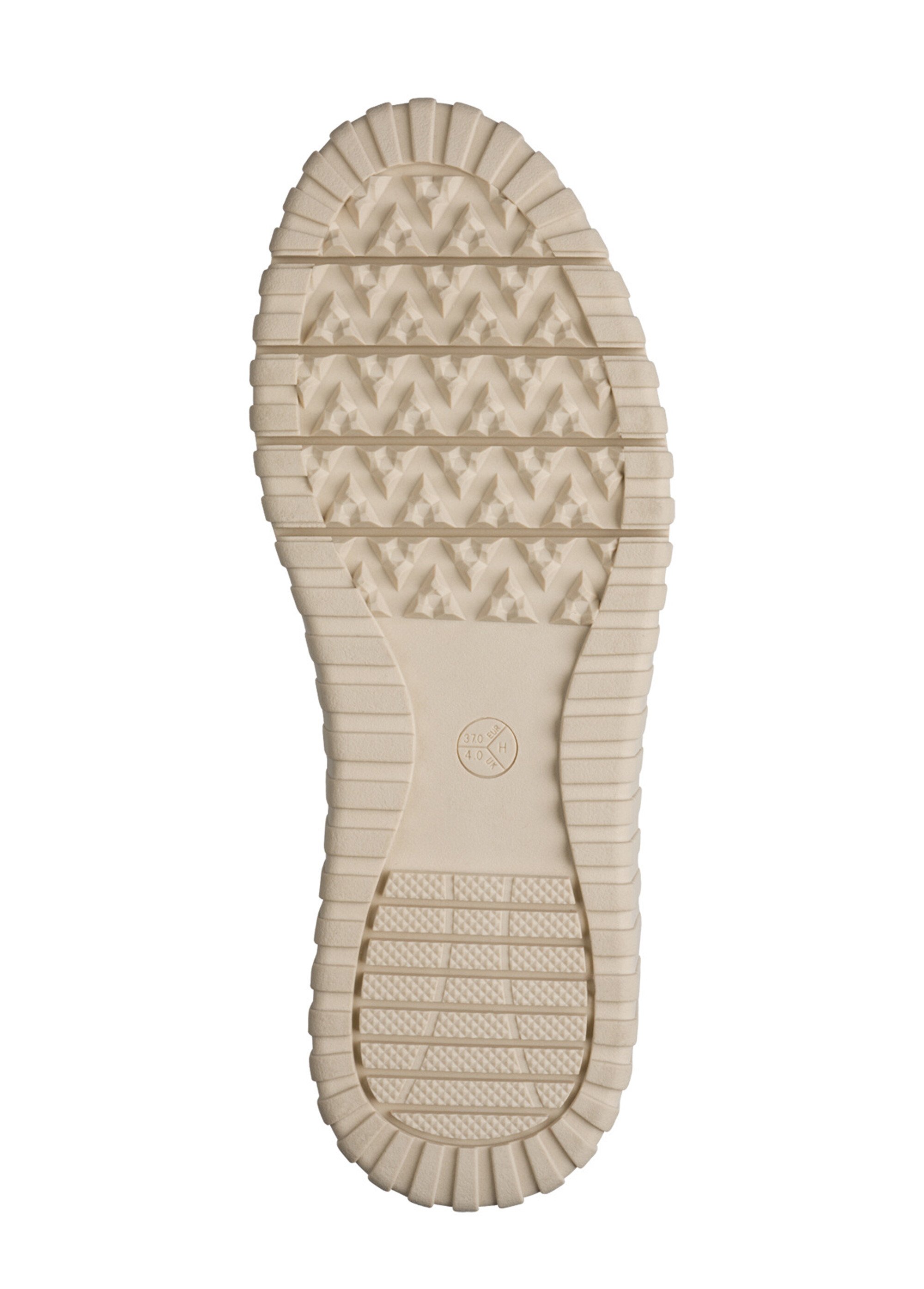 Baskets compensées bimatières à lacets Femme Noir JAN82366645 UN1