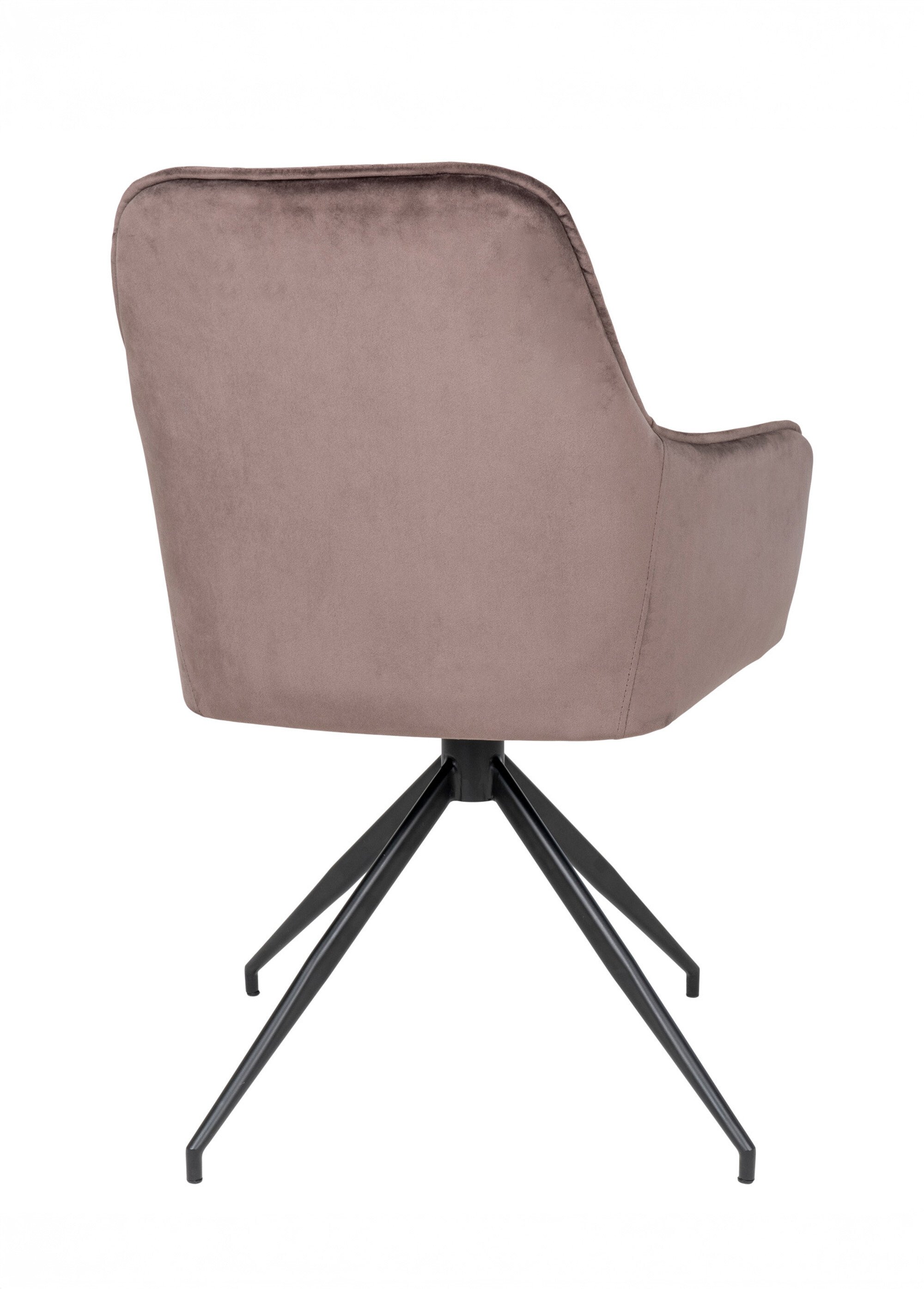 Chaise de salle à manger pivotante velours MARRON CLAIR HN-1001168 DO1