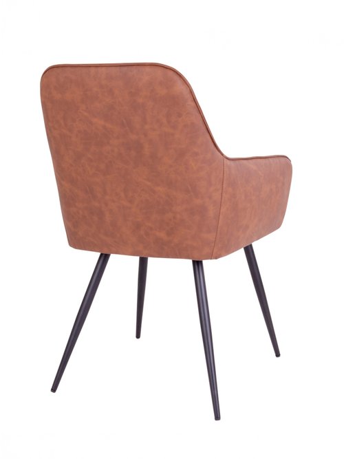 Chaise de salle à manger thème vintage 1M MARRON HN-1001150 DO1