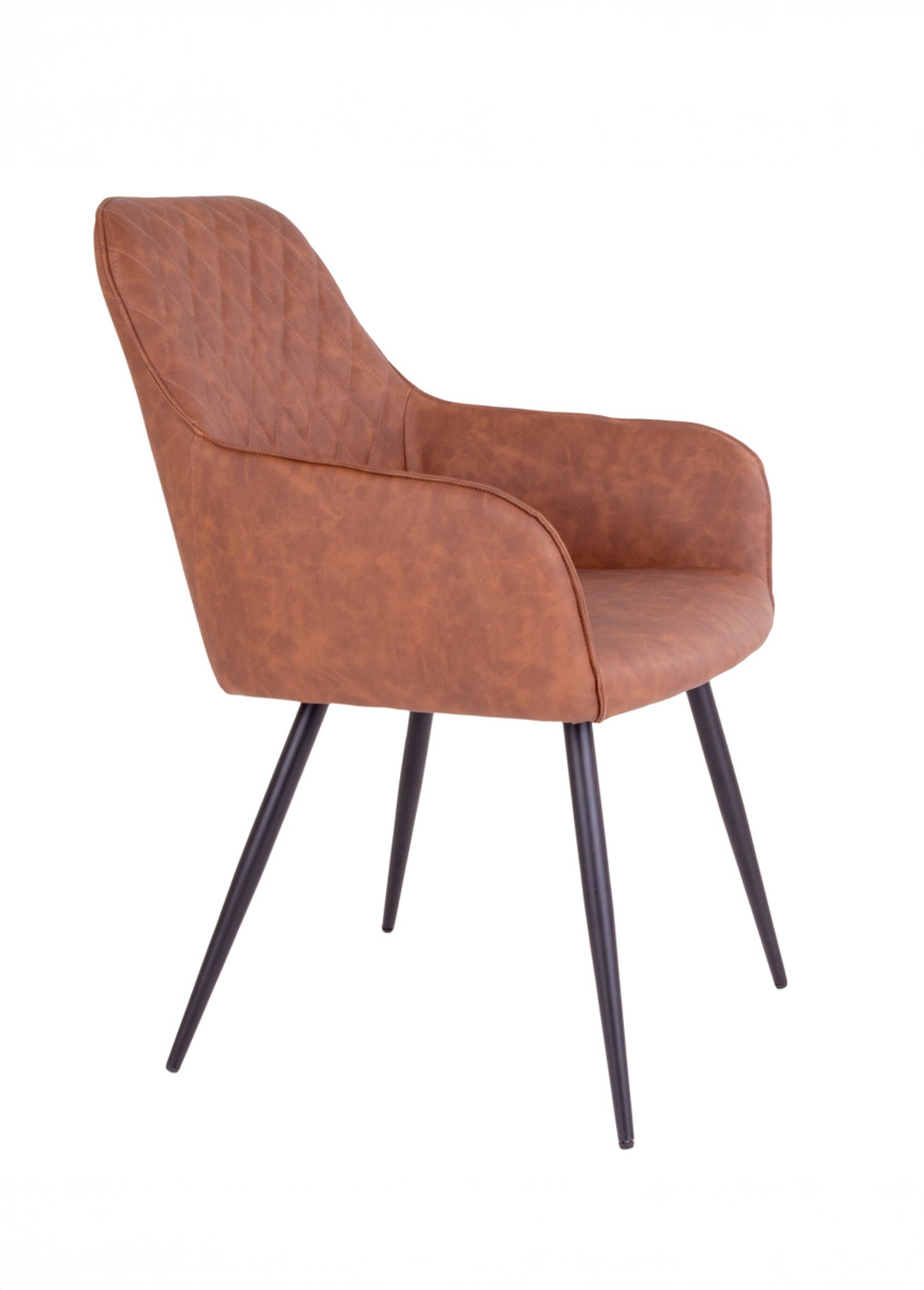 Chaise de salle à manger thème vintage 1M MARRON HN-1001150 DR1