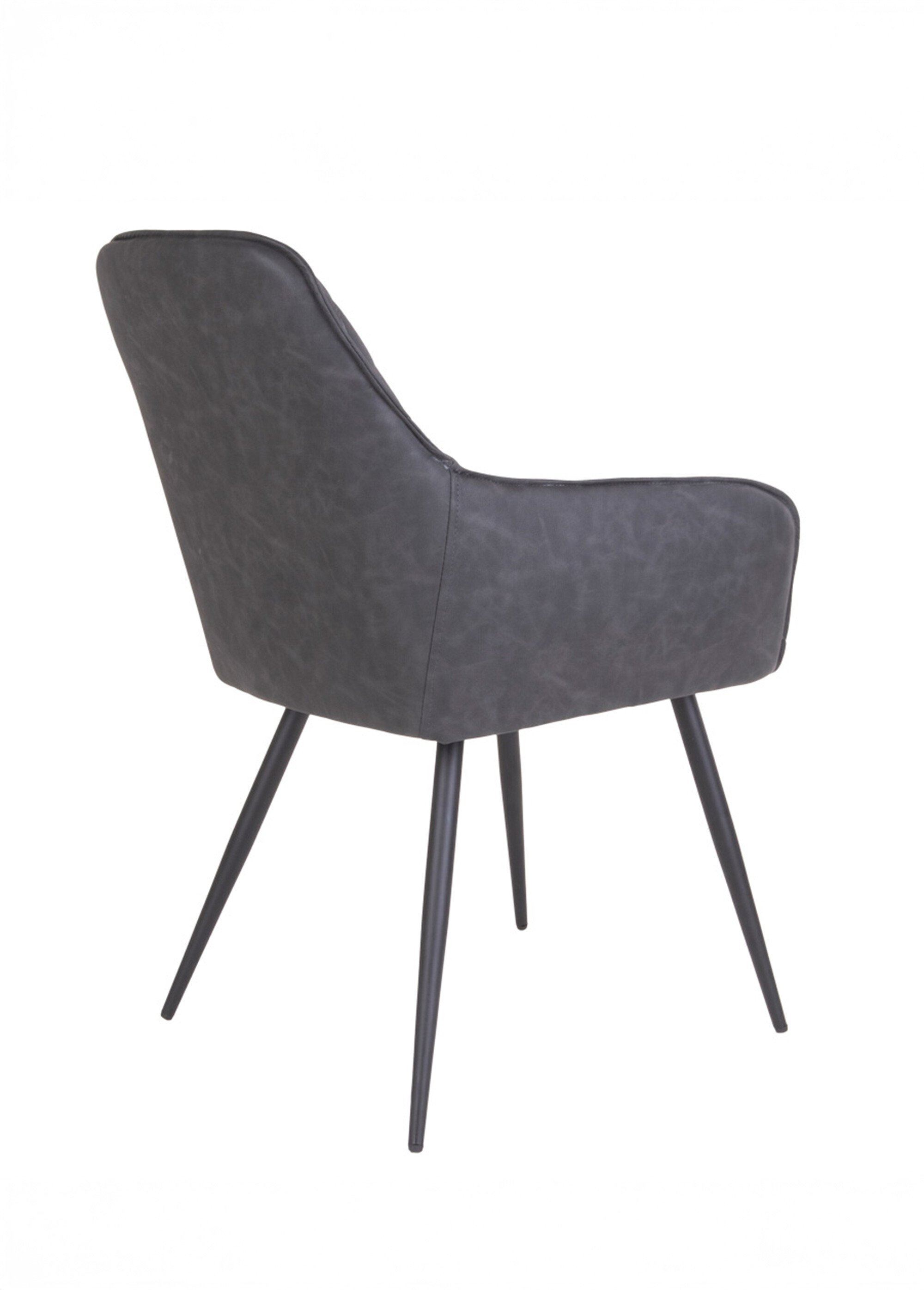 Chaise de salle à manger thème vintage 2G GRIS HN-1001152 DR1