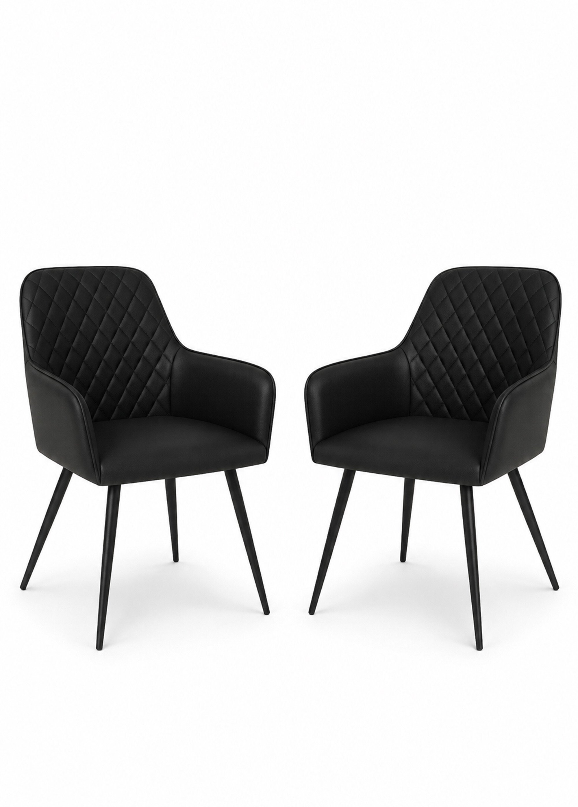 Chaises salle à manger thème vintage 3N NOIR HN-1001153 FA1