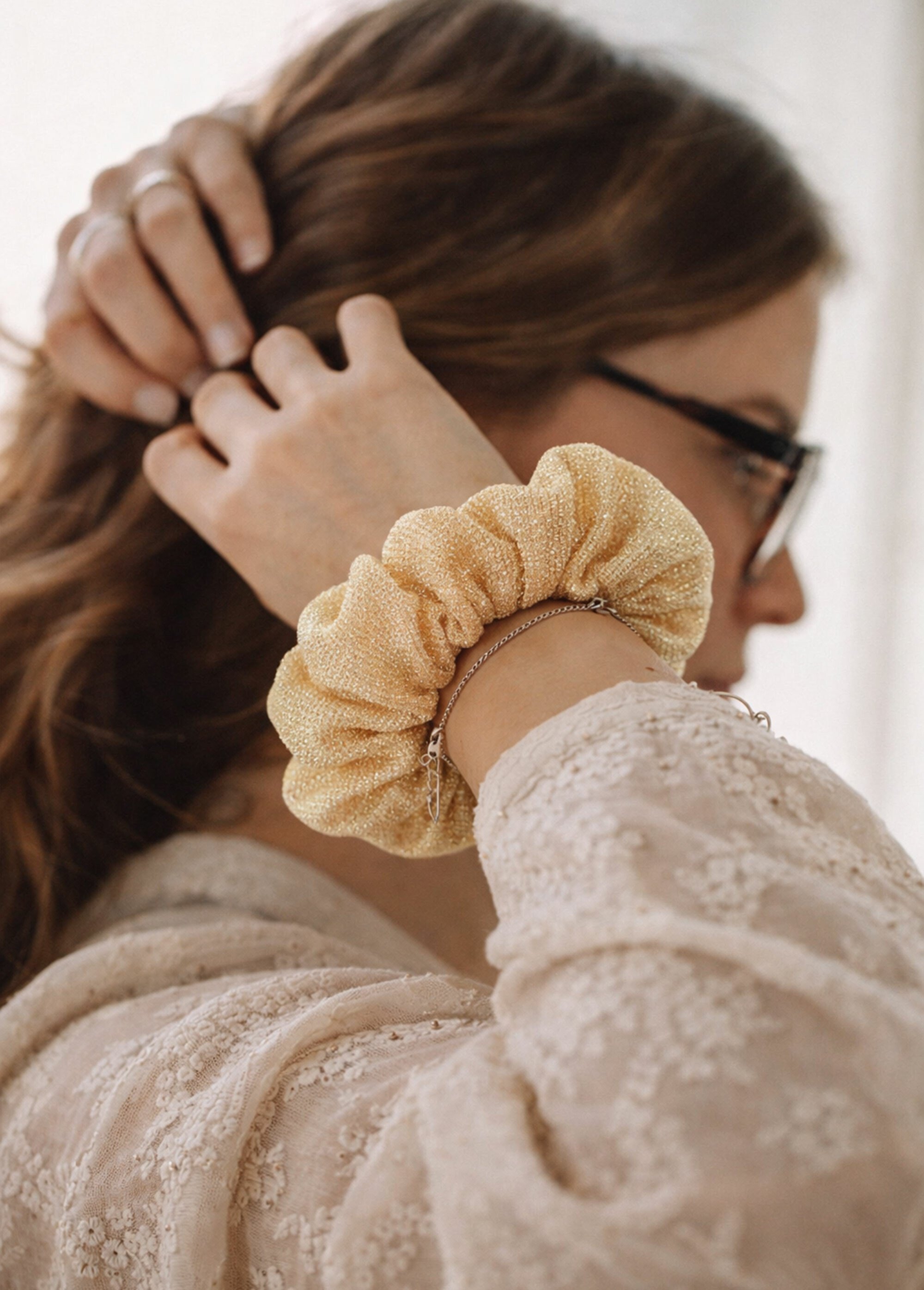 Chouchous fantaisie pour les cheveux Femme Argenté JCH-CHOUCHOULOT SI2