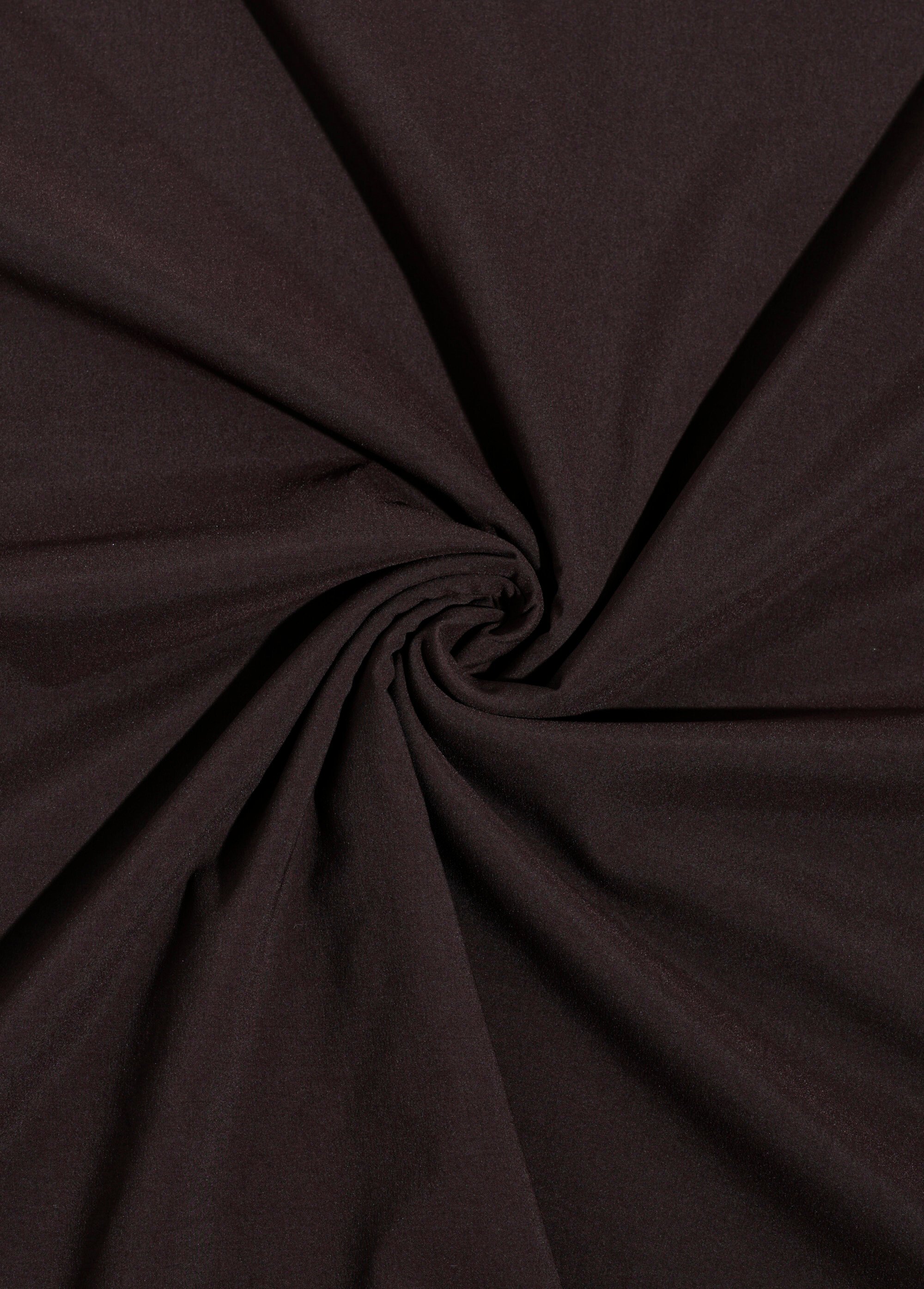 Coupon tissu habillement, extensible chocolat