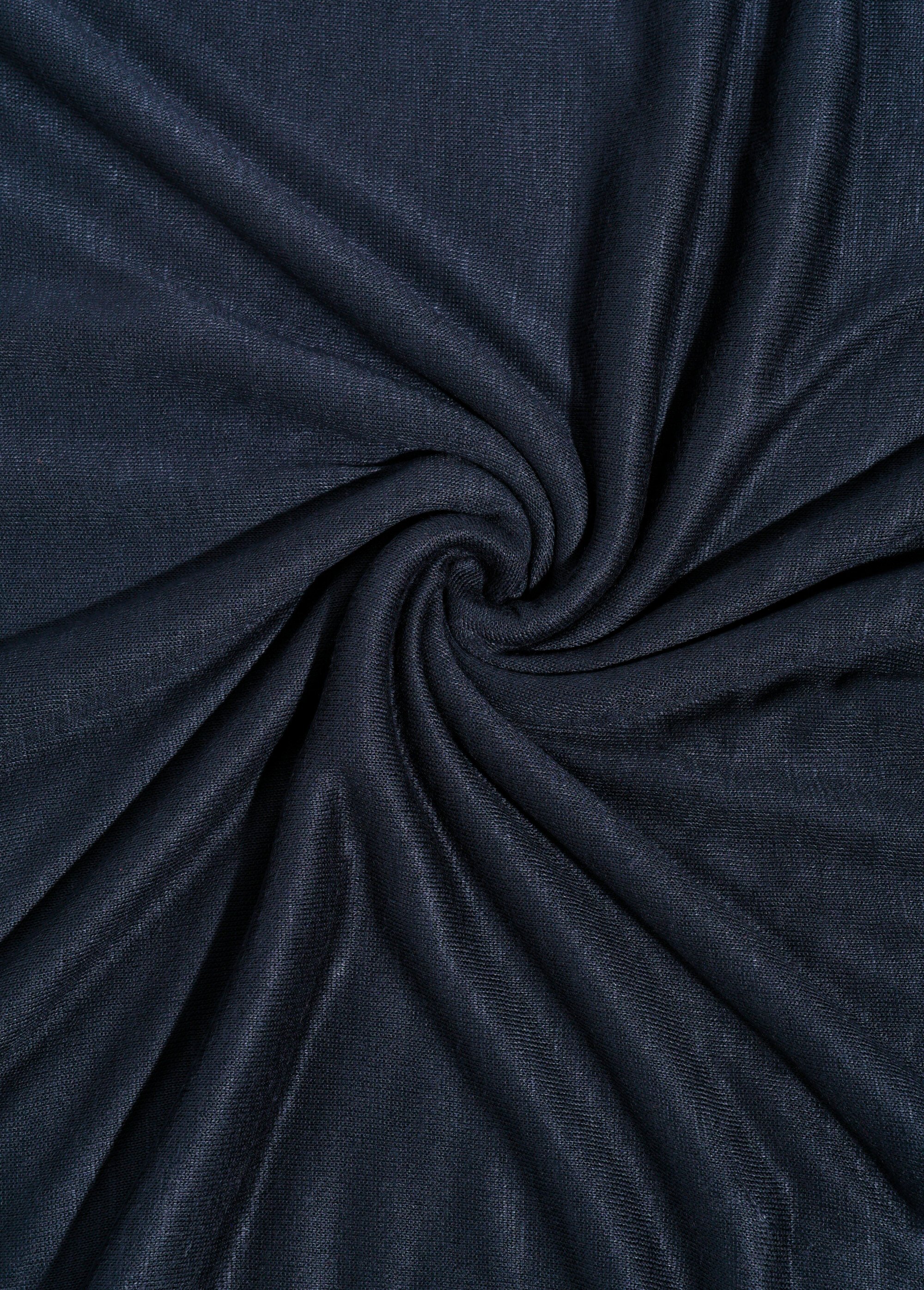 Coupon tissu habillement, jersey fine jauge NOIR COT140099 FA1