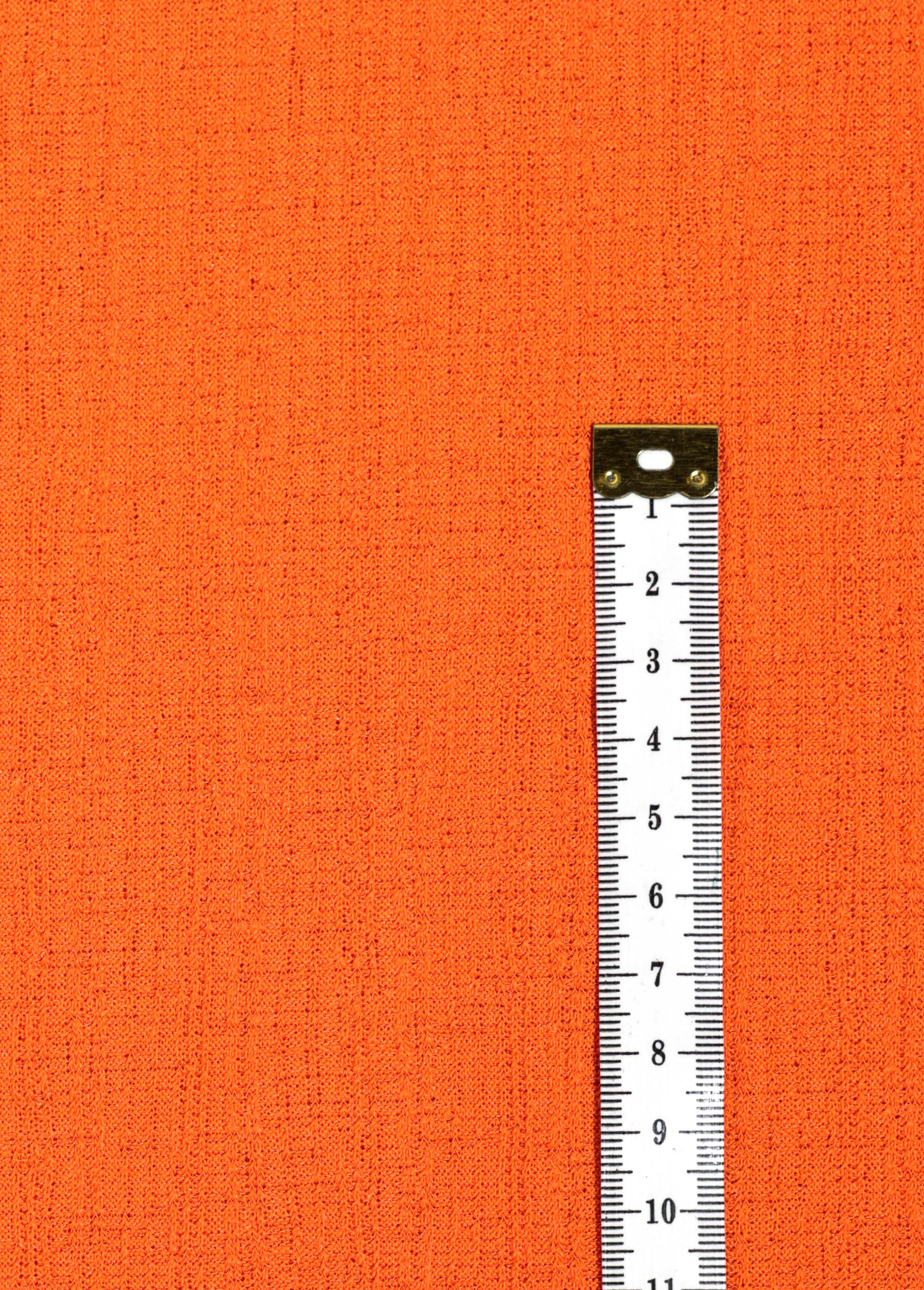 Coupon tissu habillement, jersey stretch ORANGE COT150227 DE1