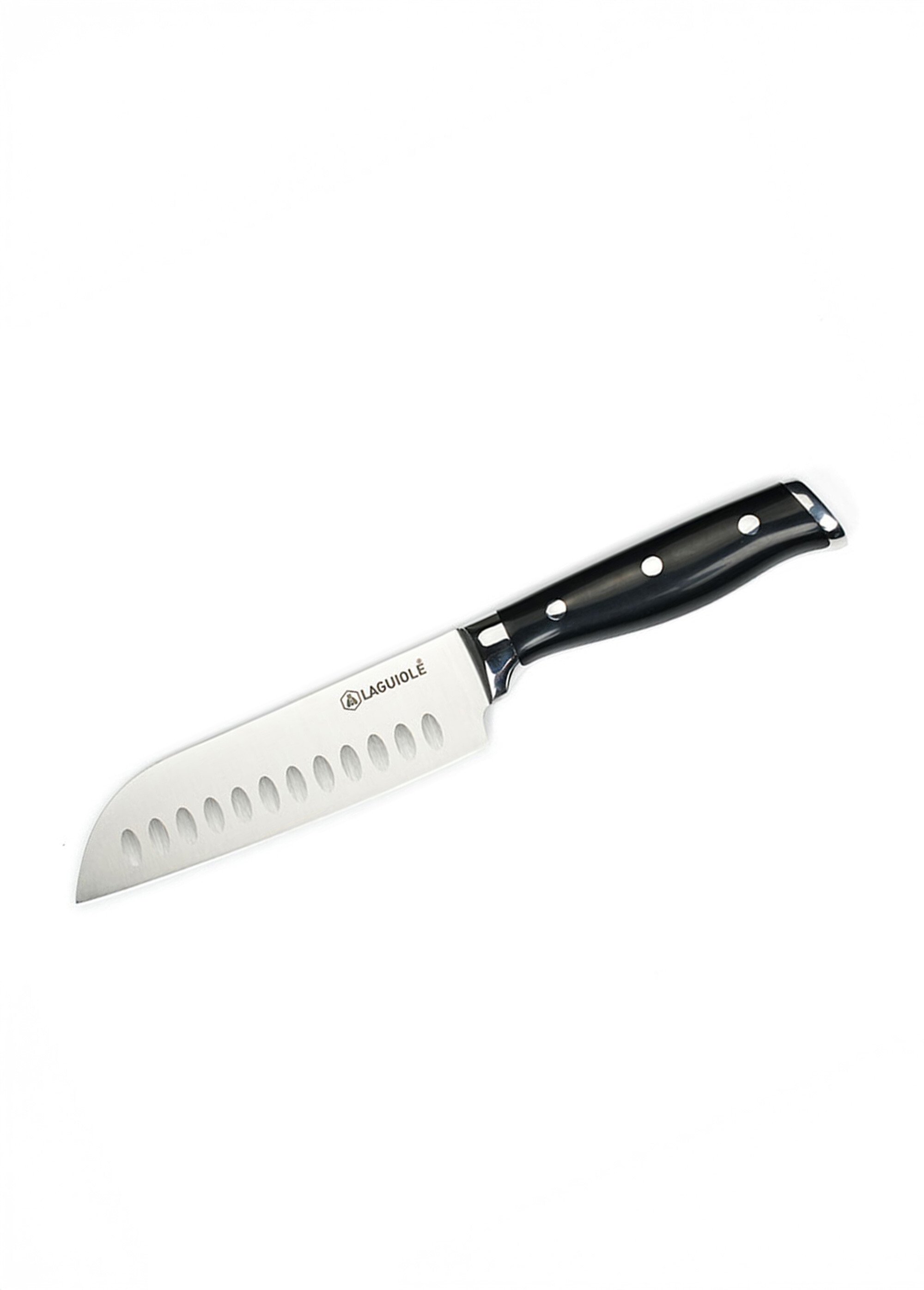 Couteau Santoku 29cm, lame acier forgé Noir 9170620 FA1