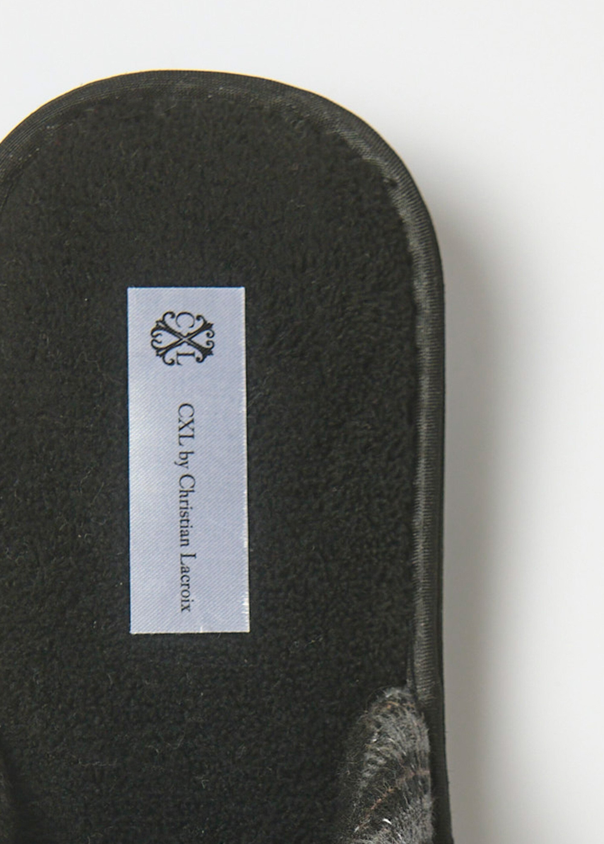 Chaussons mules à carreaux