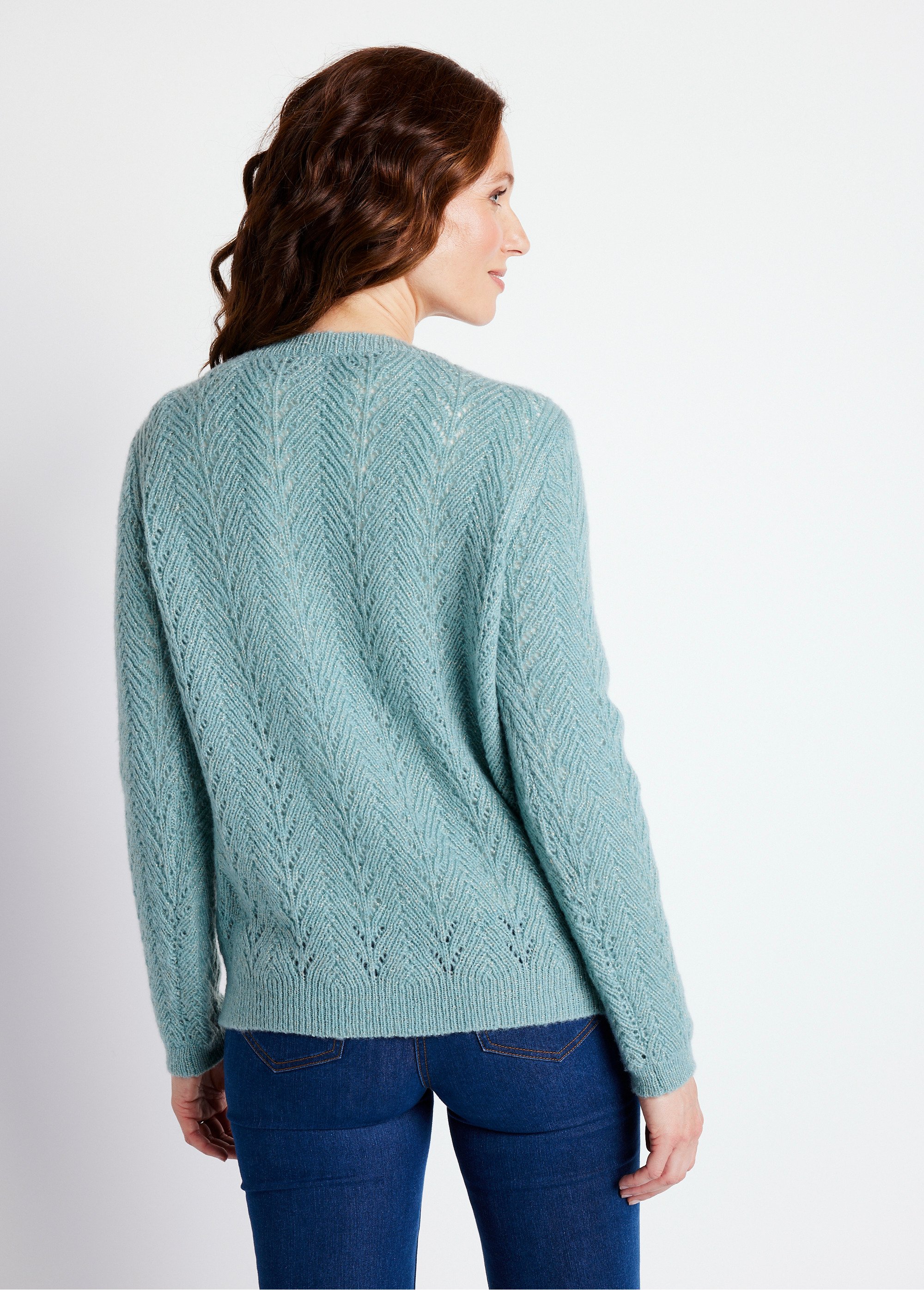 Gilet boutonné avec fibres recyclées