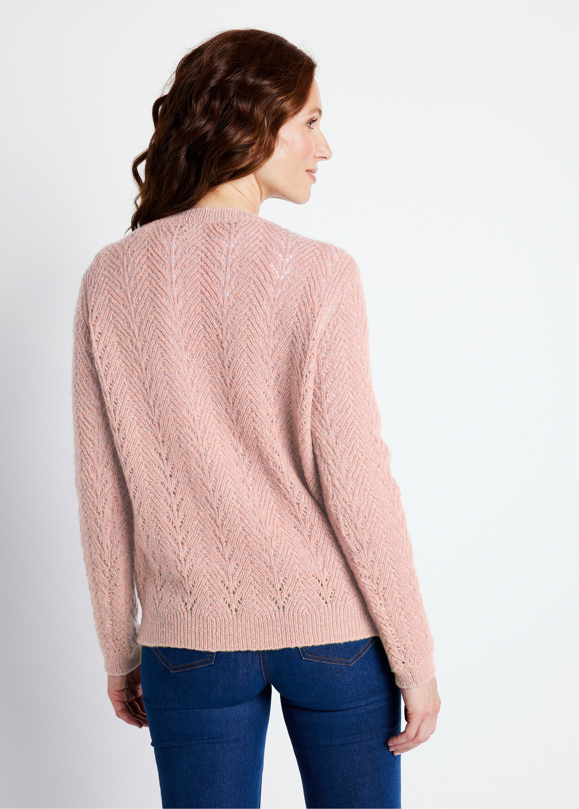 Gilet boutonné avec fibres recyclées