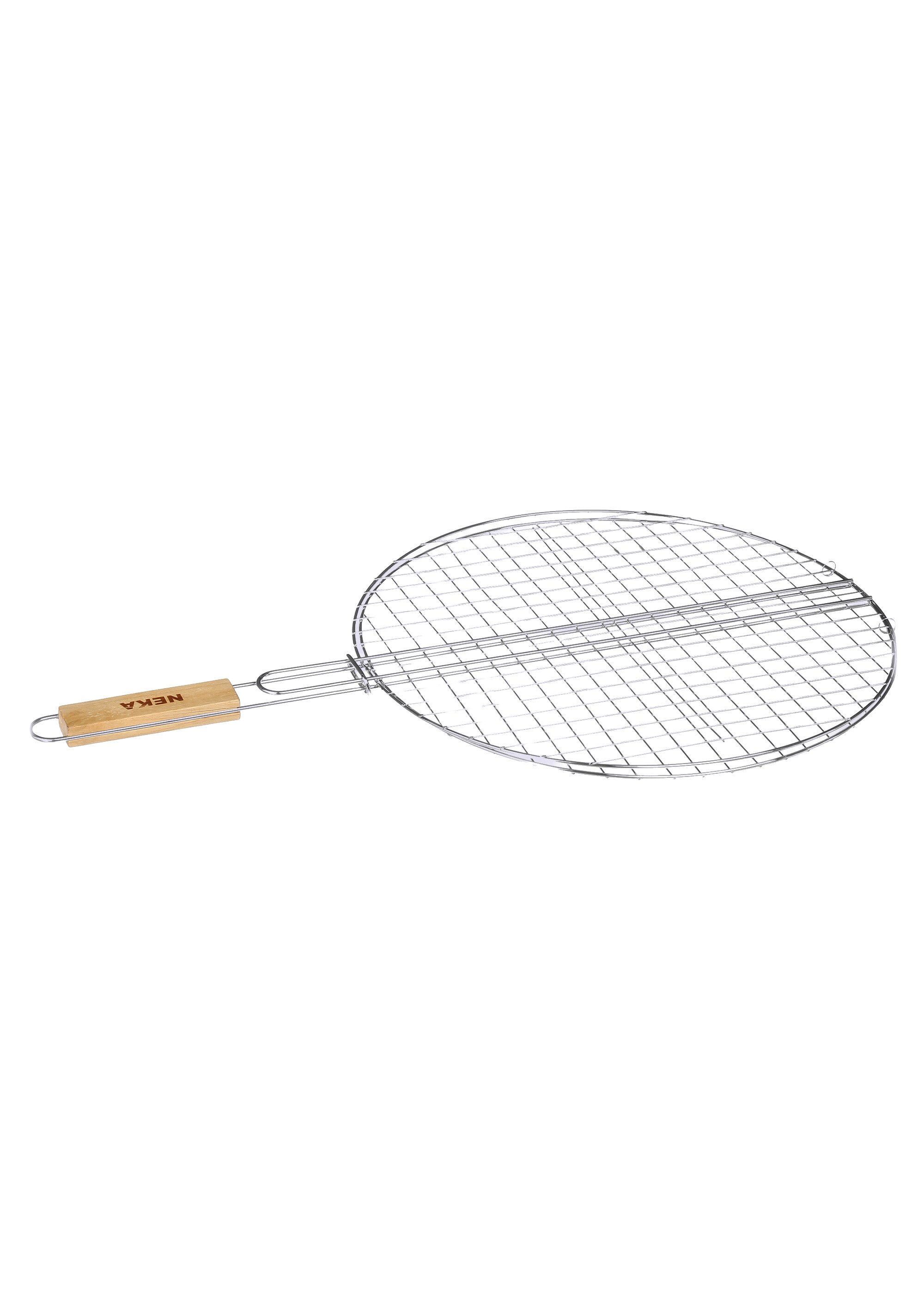 Grille de barbecue chromée ronde, 40cm