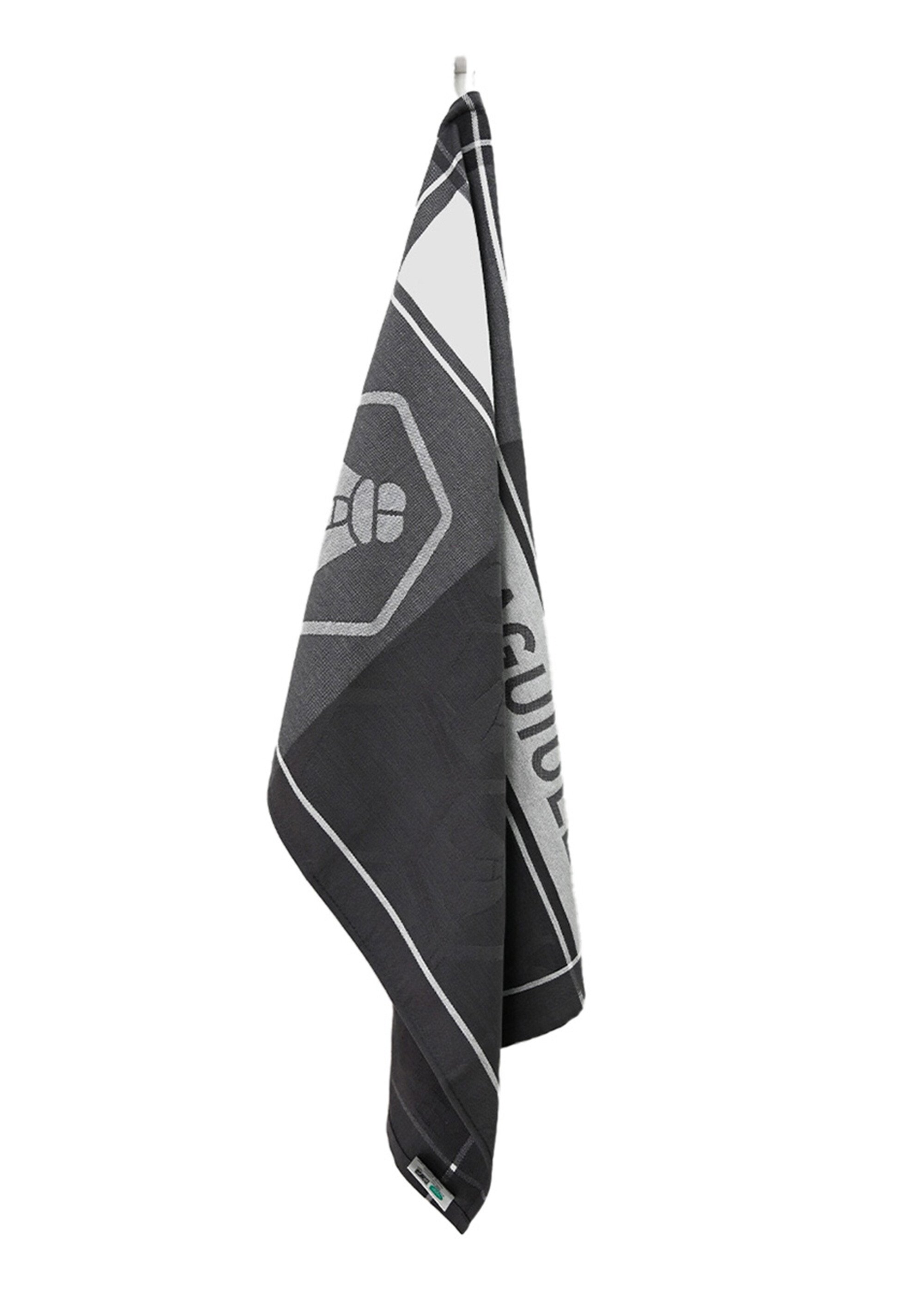 Lot de 3 torchons jacquard assortis, Miel 1N Noir 9270140 DE1