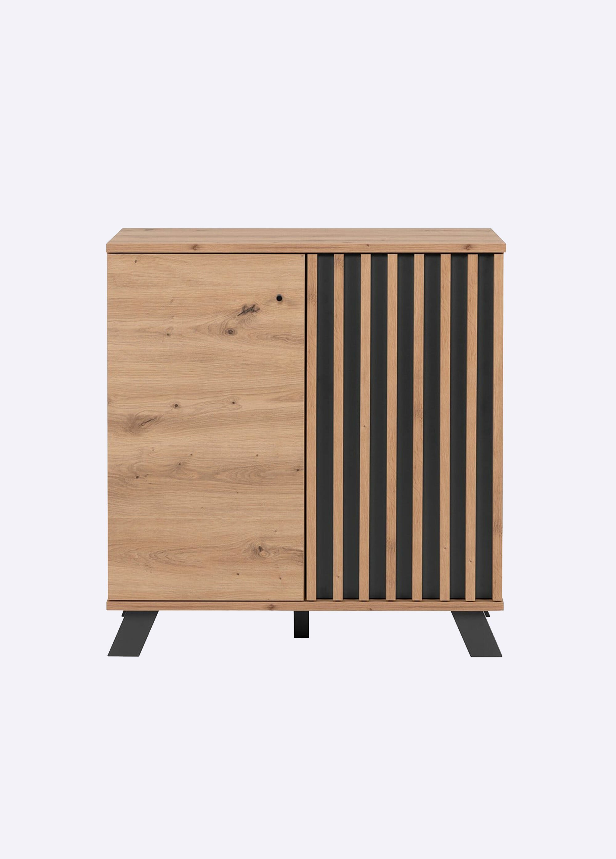 LUBLIN Buffet 2 portes décor fantaisie MARRON CAL-13570133 FA1