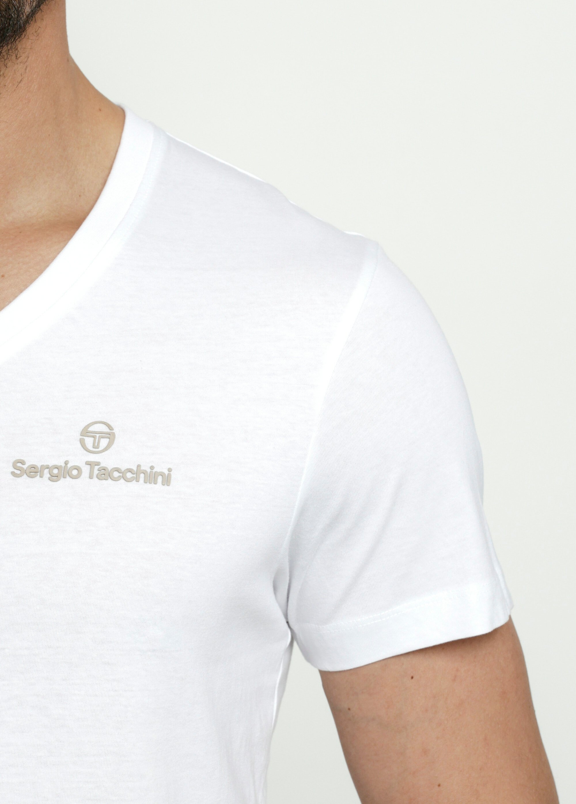 T-shirt homme col V à manches longues