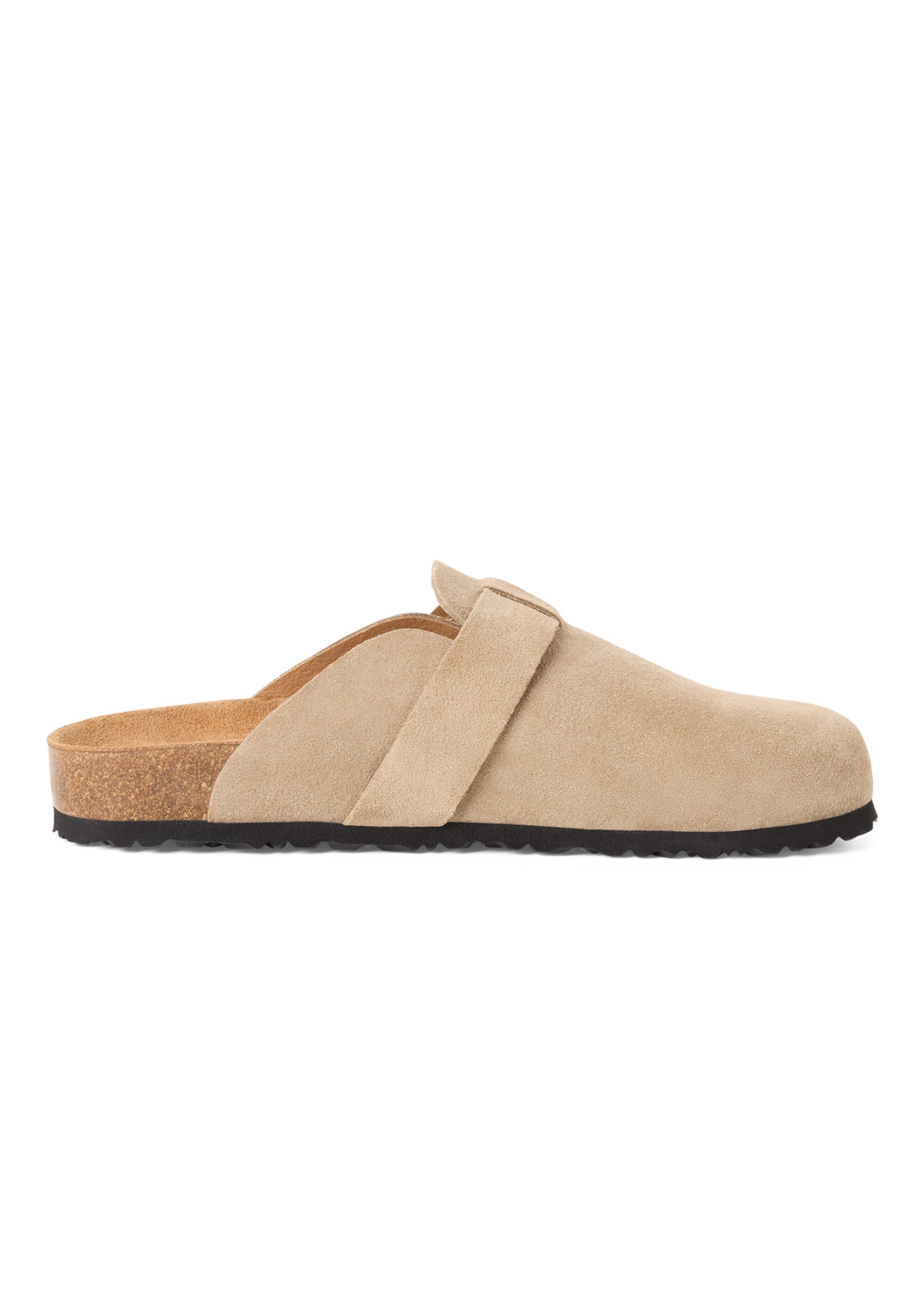 Mules en cuir avec semelle anatomique Femme Marron TAM12760044 DR1