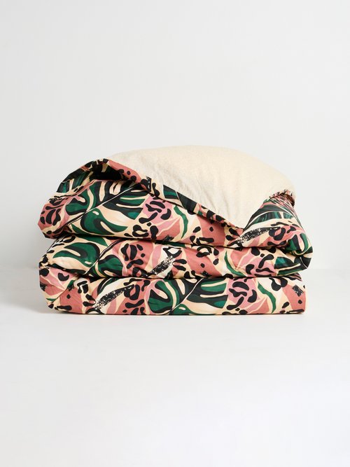 Parure housse de couette coton, jungle Vert ZAC-DAMISA DE1