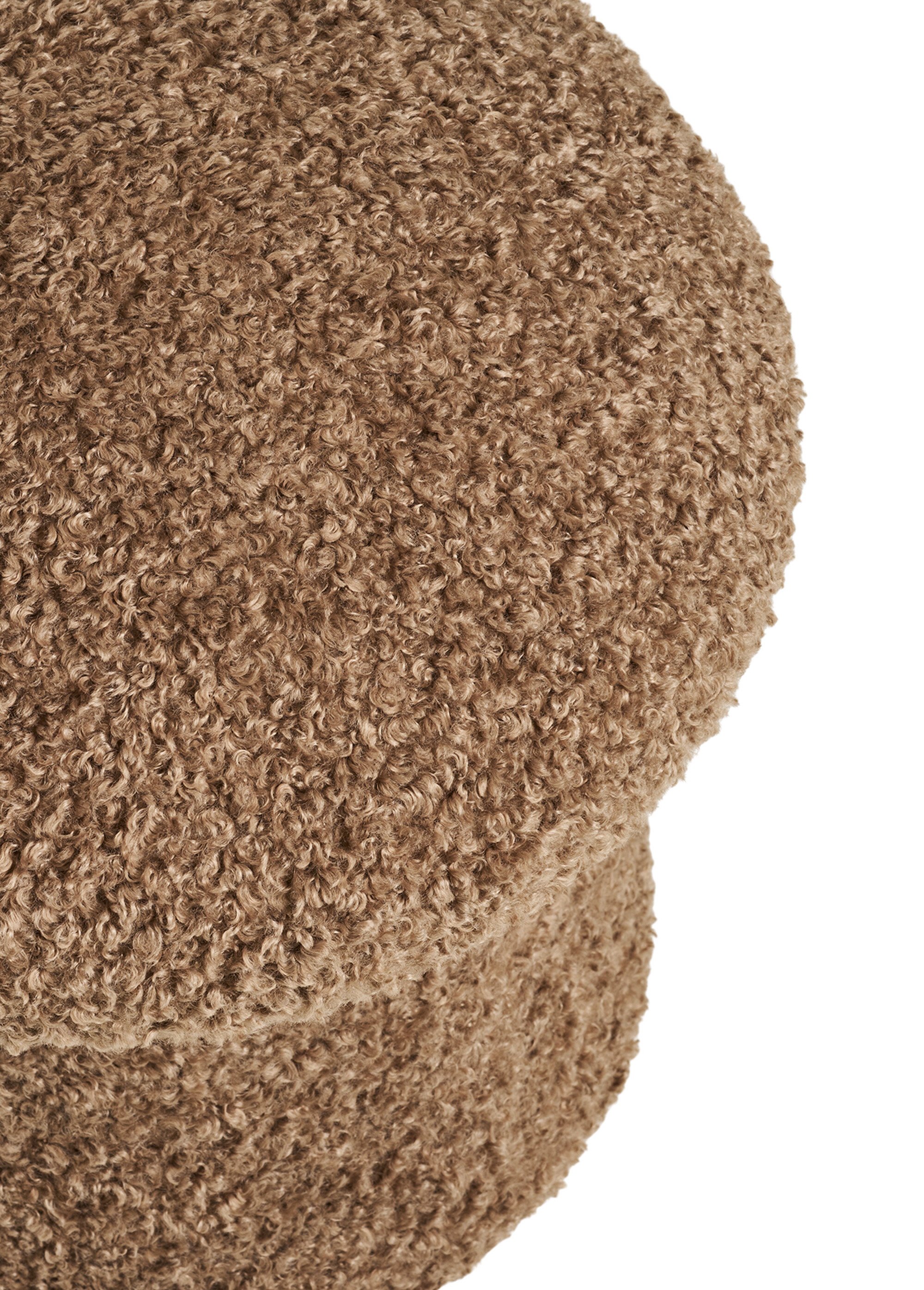 Pouf maille bouclette forme champignon MARRON HN-1501228 DE1