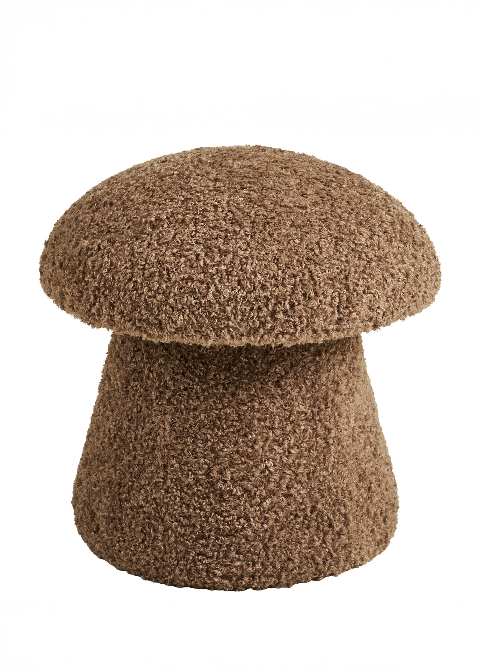 Pouf maille bouclette forme champignon MARRON HN-1501228 FA1