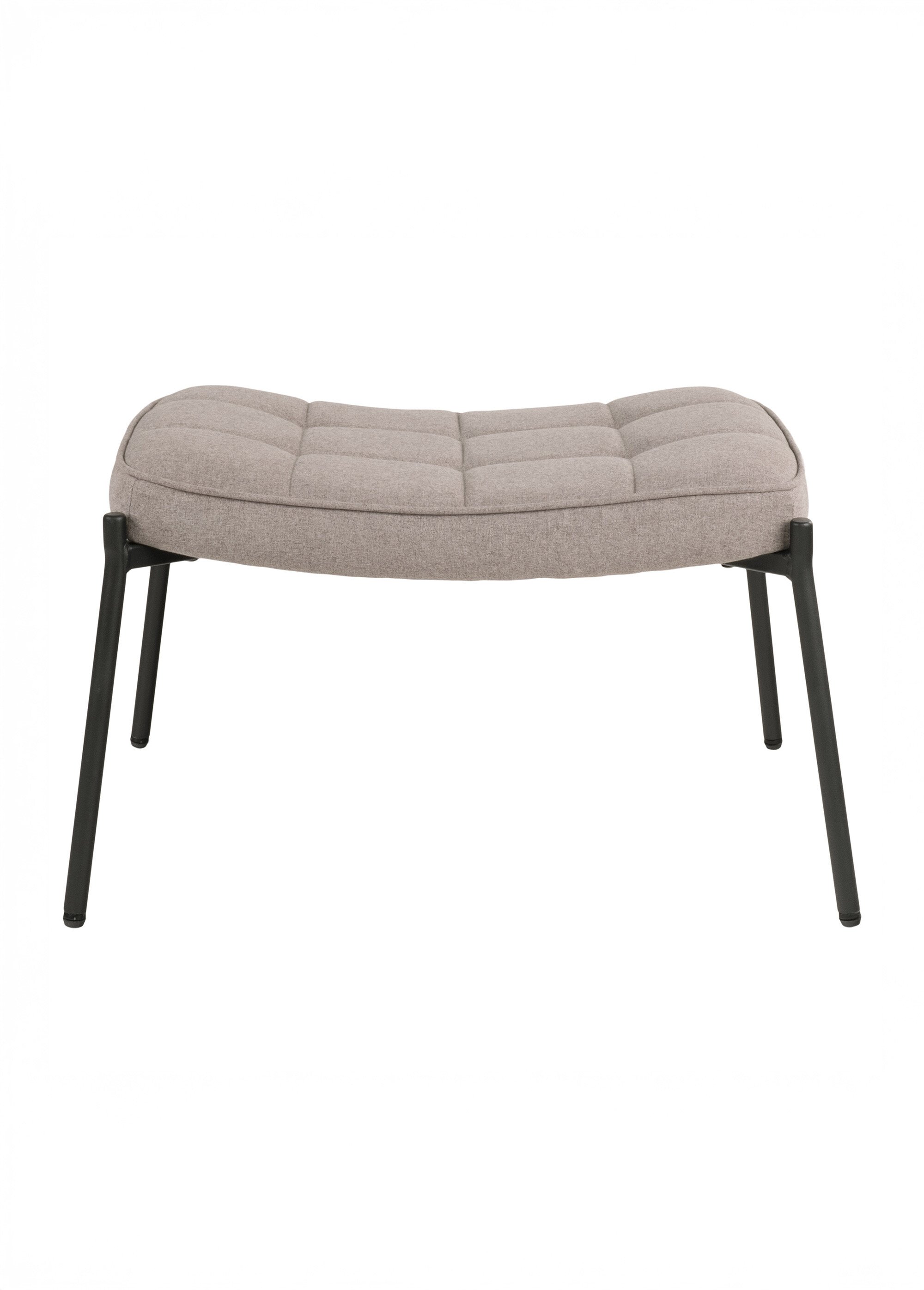 Repose pieds capitonné, pieds métal BEIGE HN-1501139 DE1