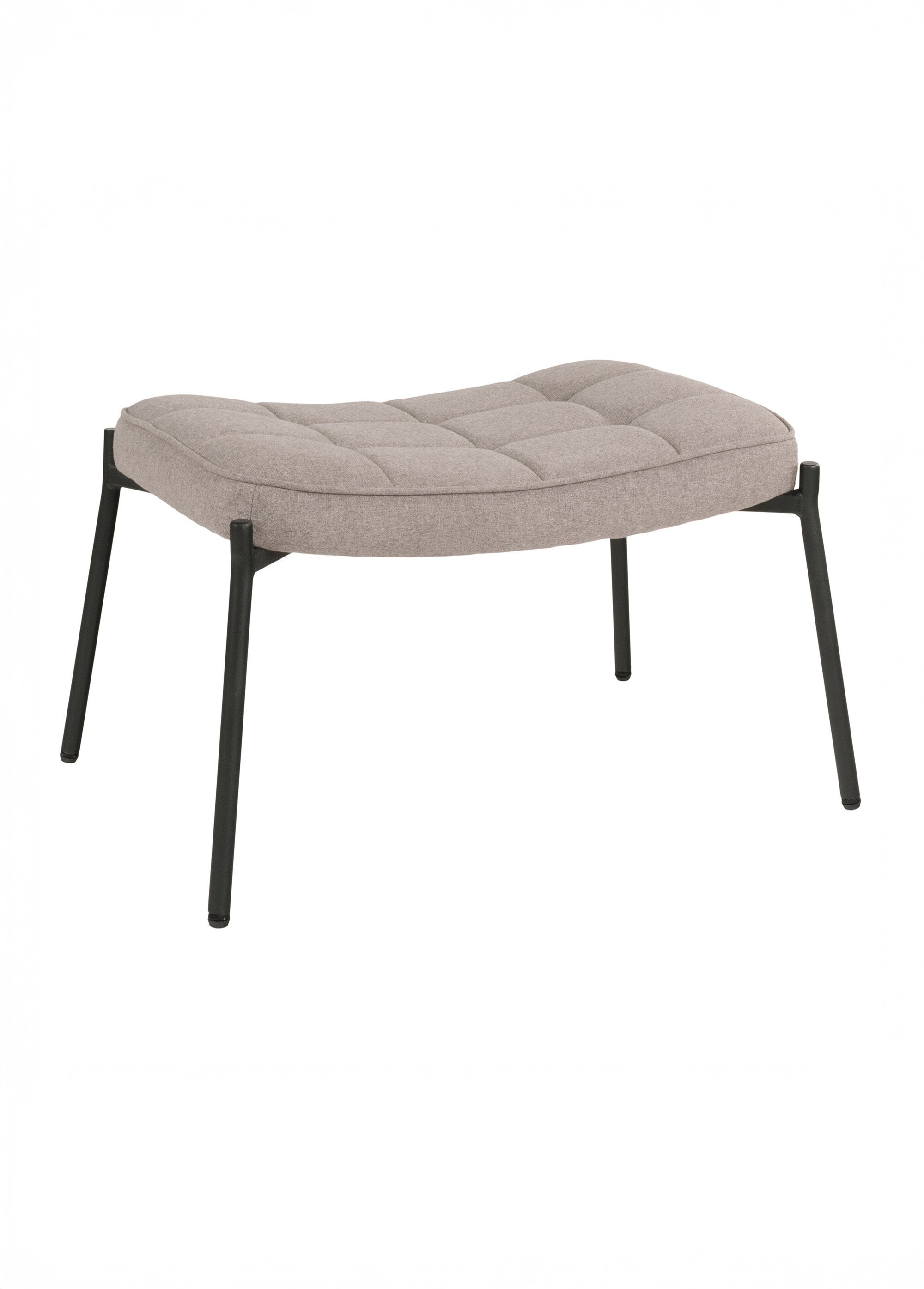 Repose pieds capitonné, pieds métal BEIGE HN-1501139 FA1