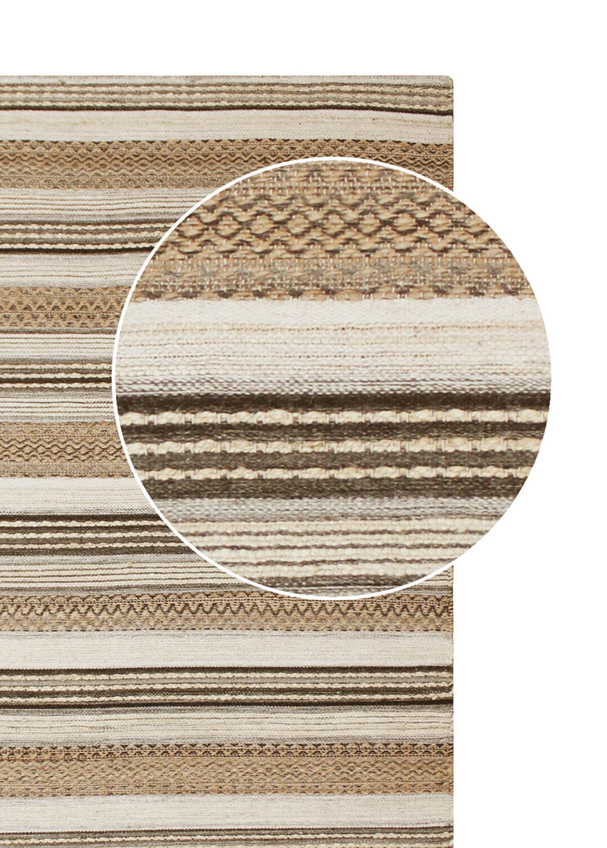 Tapis tissé main style ethnique Beige HN-3981516 DE1