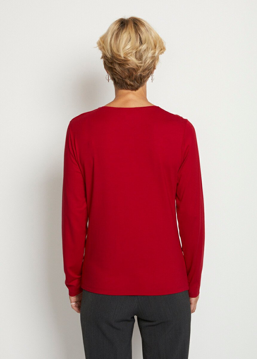Tee-shirt manches longues motif clouté