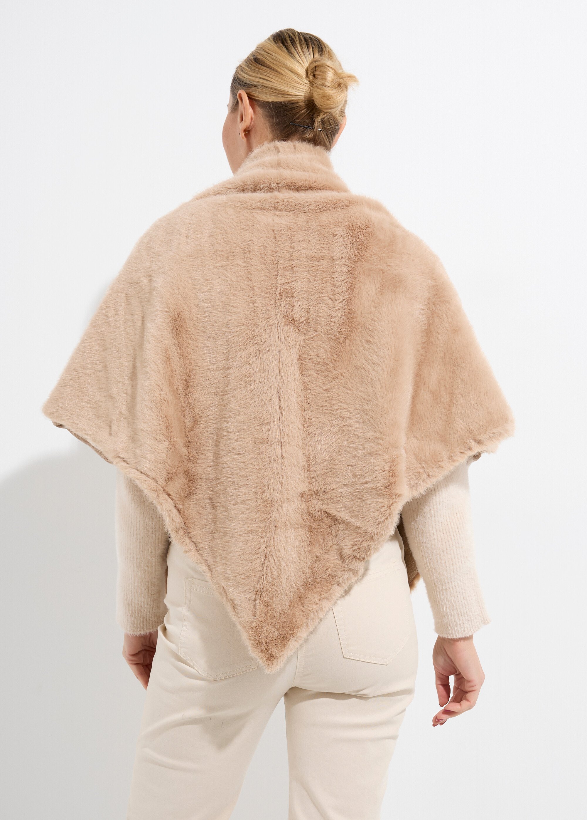 Tour de cou fausse fourrure léopard