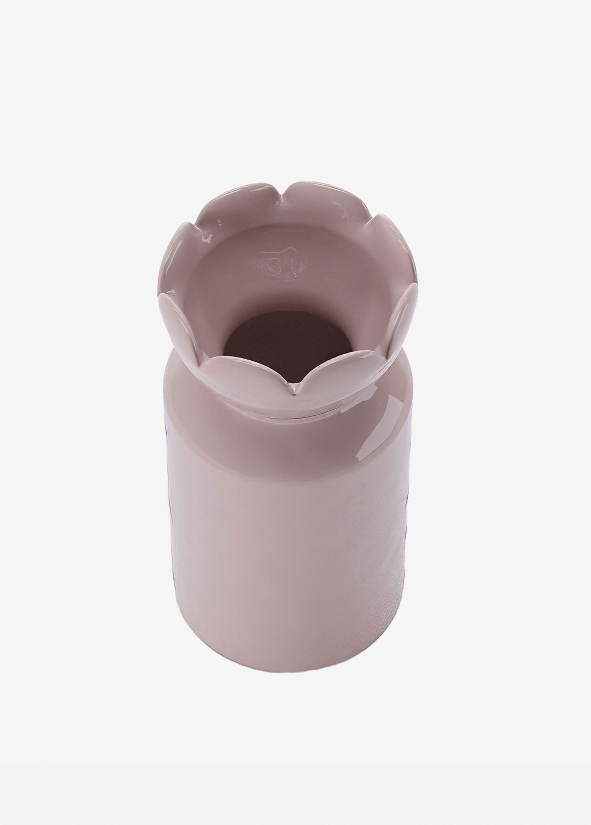 Vase en céramique avec col tulipe Rose POT-RIVOLI DE1