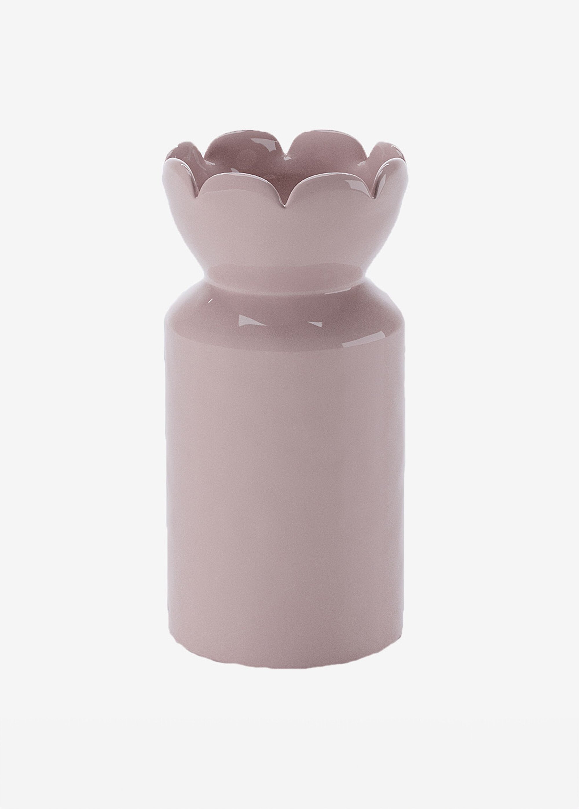 Vase en céramique avec col tulipe Rose POT-RIVOLI FA1