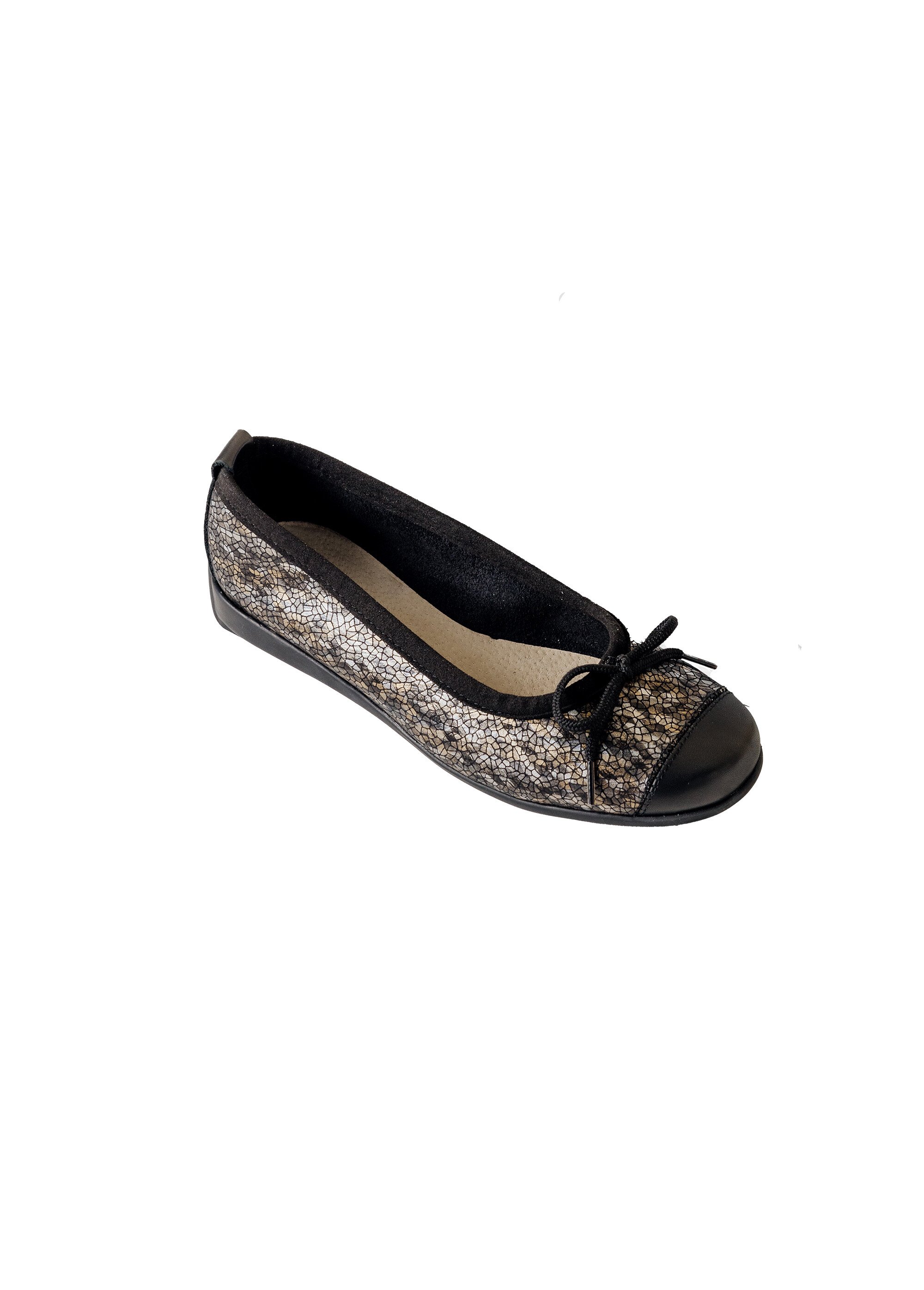 Ballerine cuir largeur standard