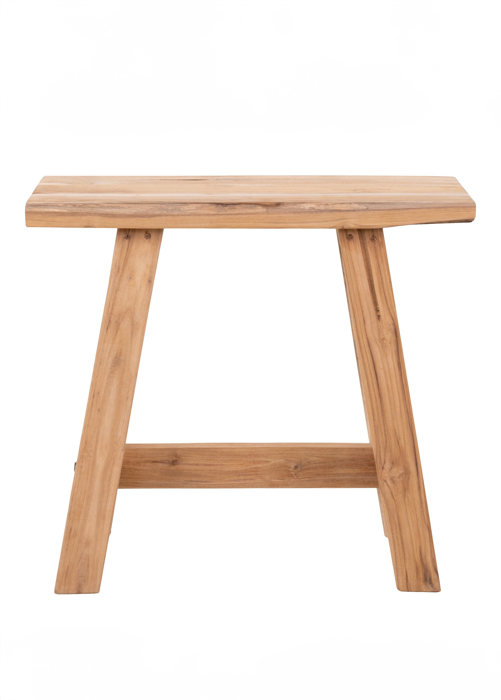 Banc en teck recyclé style rustique chic BEIGE HN-1401010 DE1