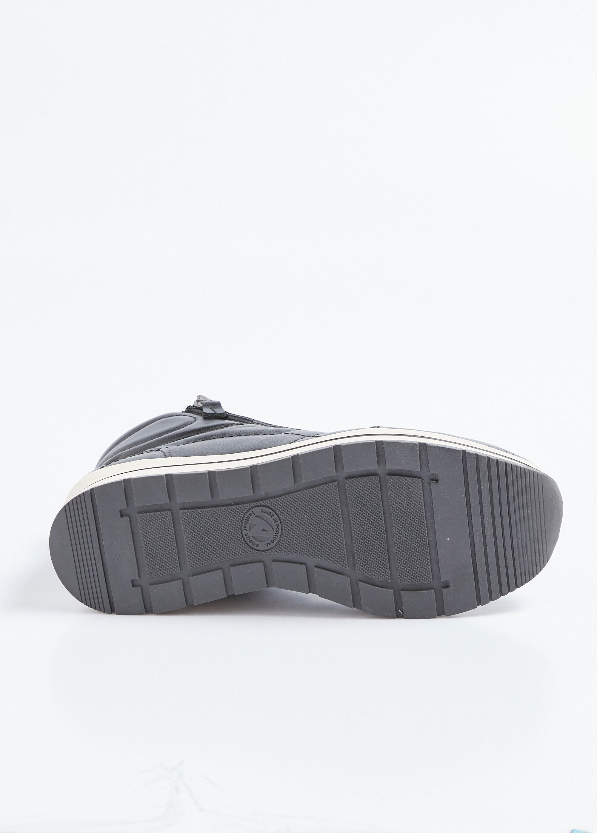 Baskets montantes largeur confort cuir Femme NOIR IRISE ONFLEUR UN1