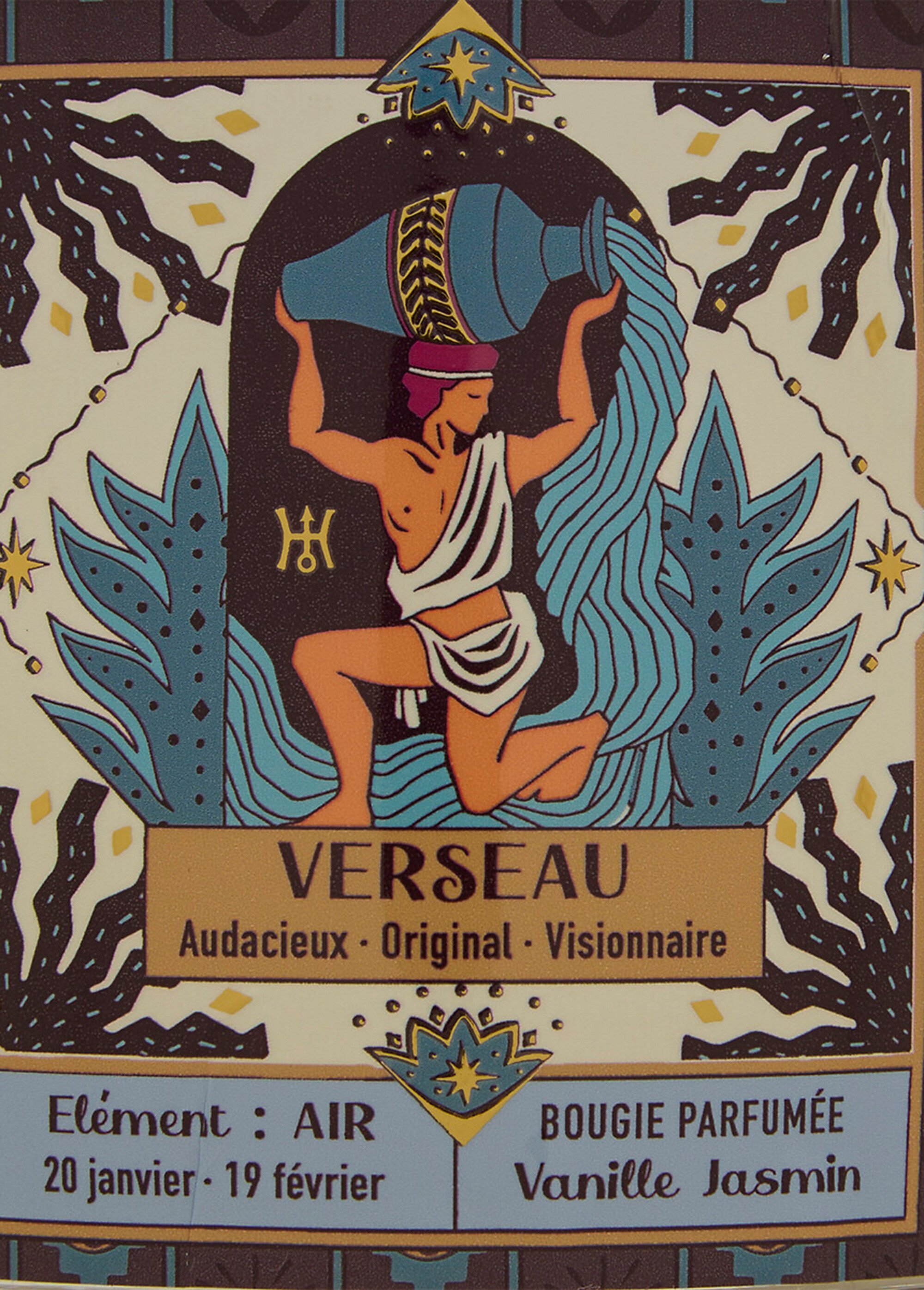 Bougie parfumée thème Signe du zodiaque Marron JJA-211656 DE3