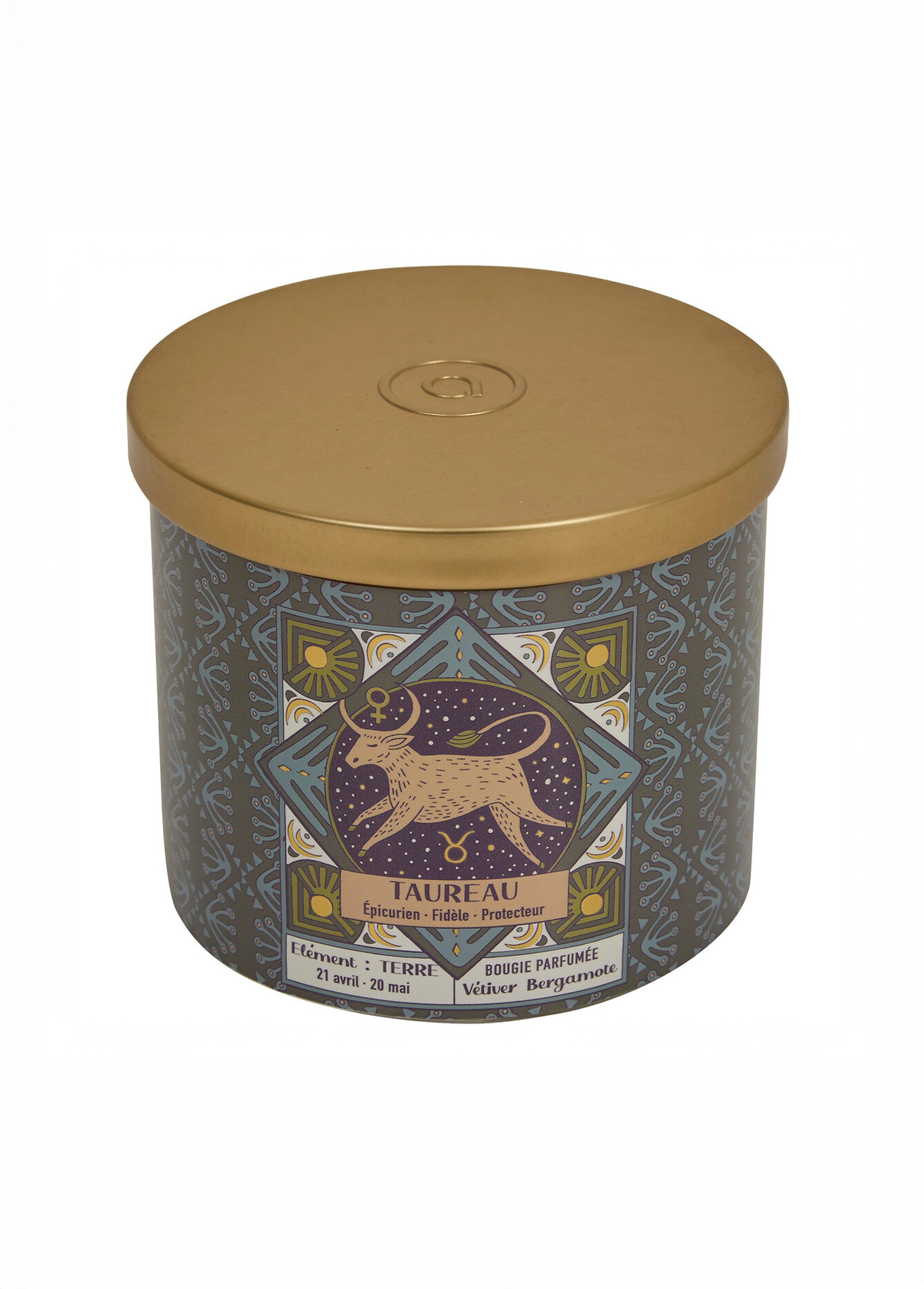 Bougie parfumée thème Signe du zodiaque Marron JJA-211656 DE2