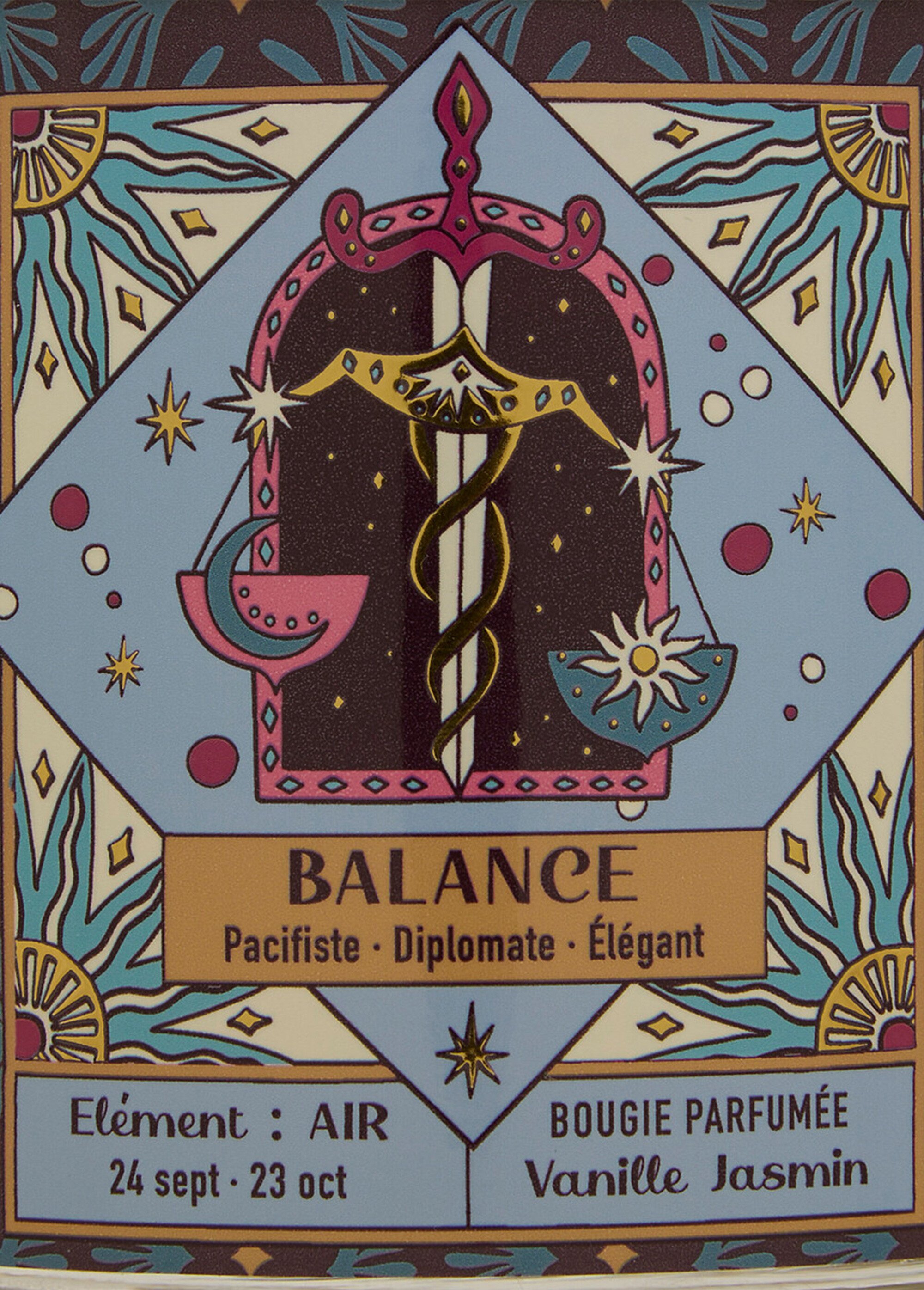 Bougie parfumée thème Signe du zodiaque Marron JJA-211656 DE3