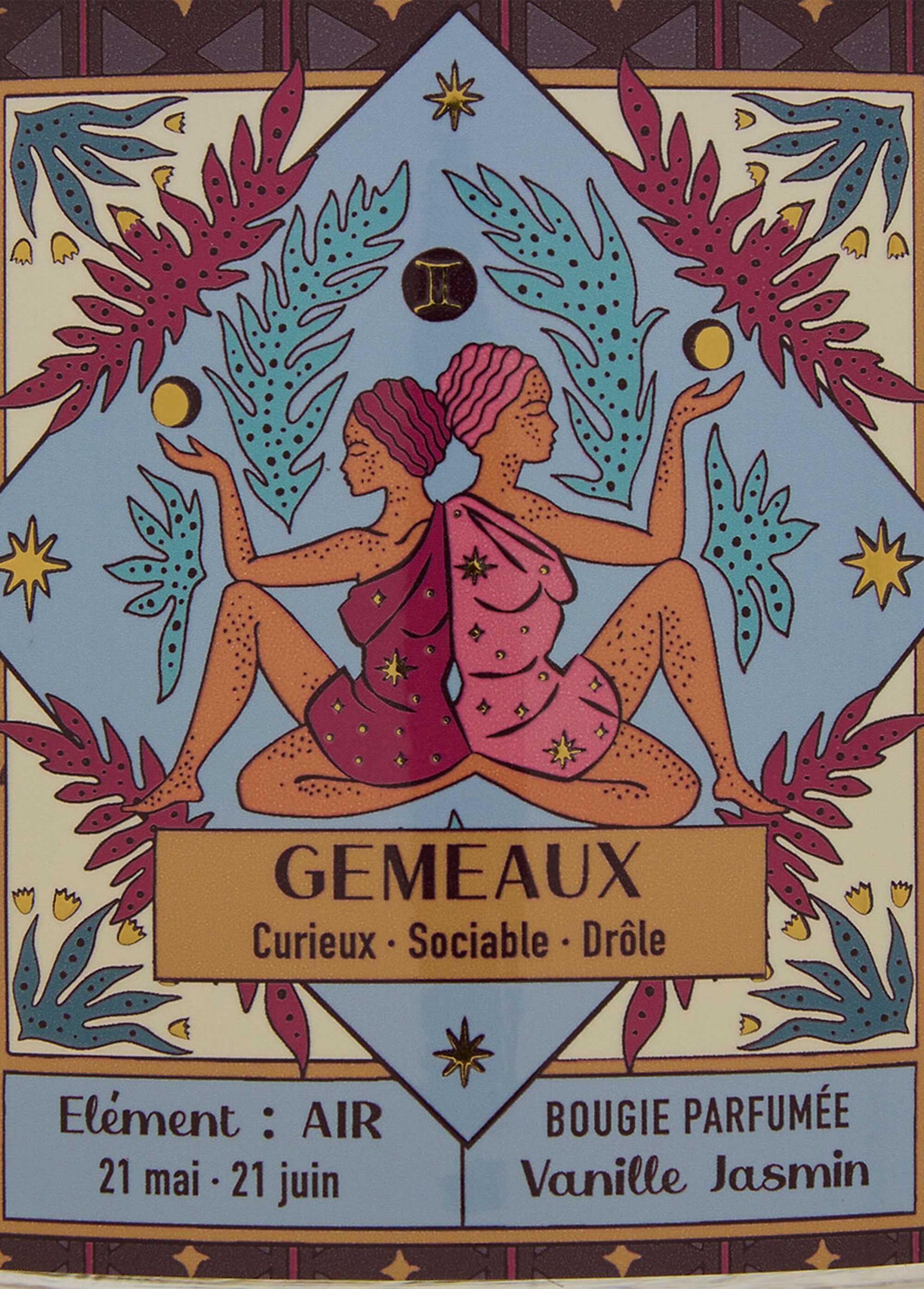 Bougie parfumée thème Signe du zodiaque Marron JJA-211656 DE3