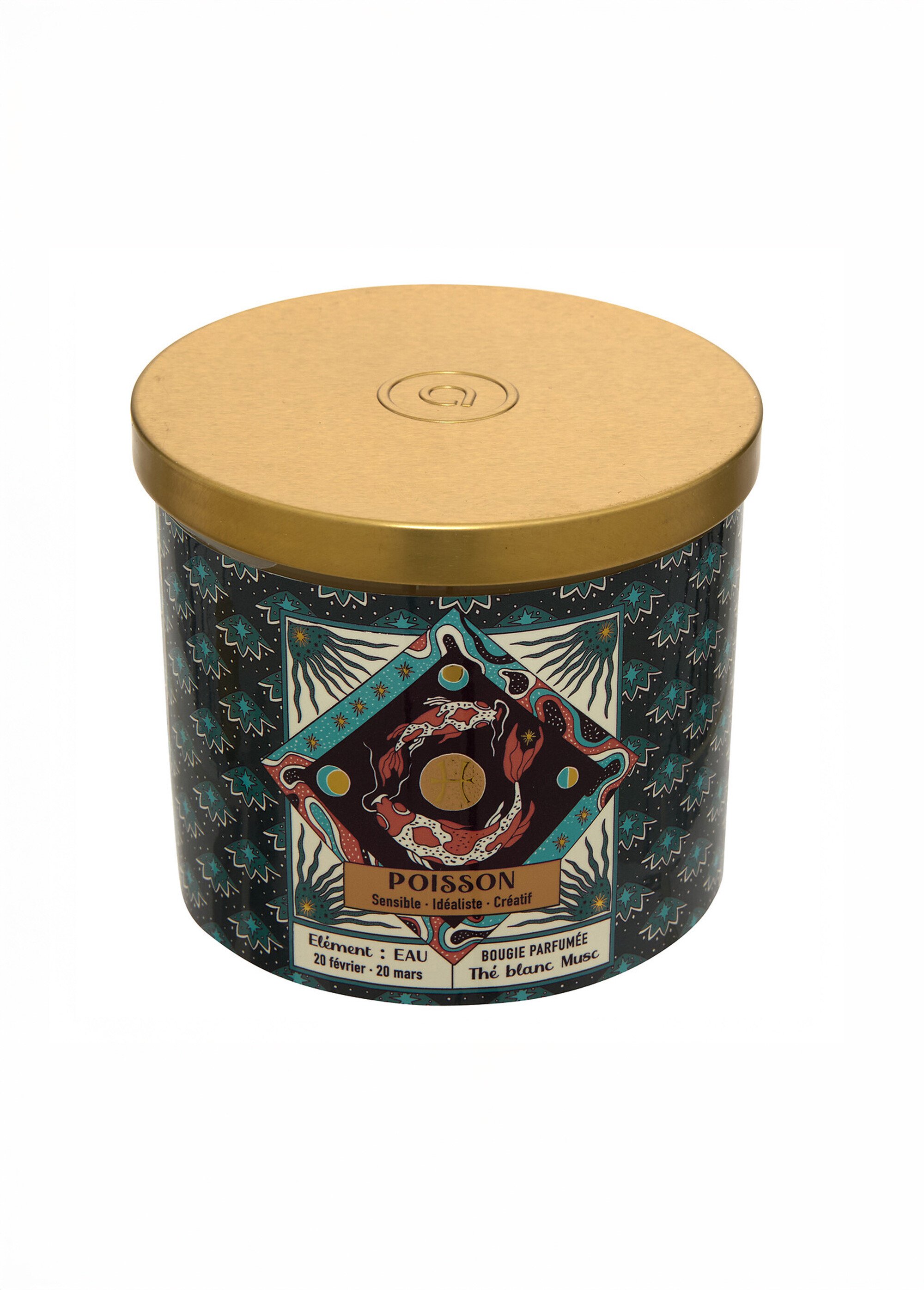 Bougie parfumée thème Signe du zodiaque Marron JJA-211656 DE2