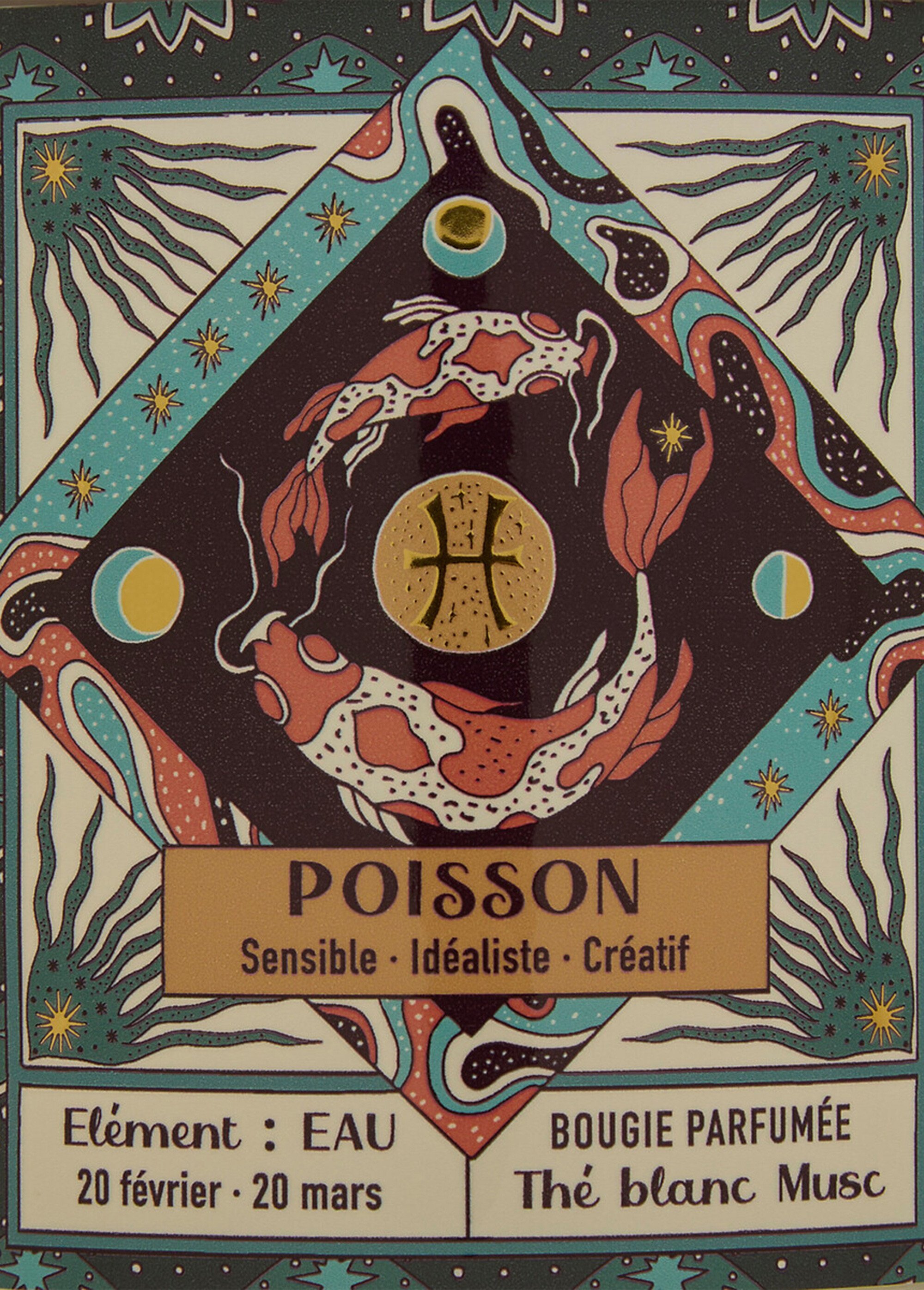 Bougie parfumée thème Signe du zodiaque Marron JJA-211656 DE3