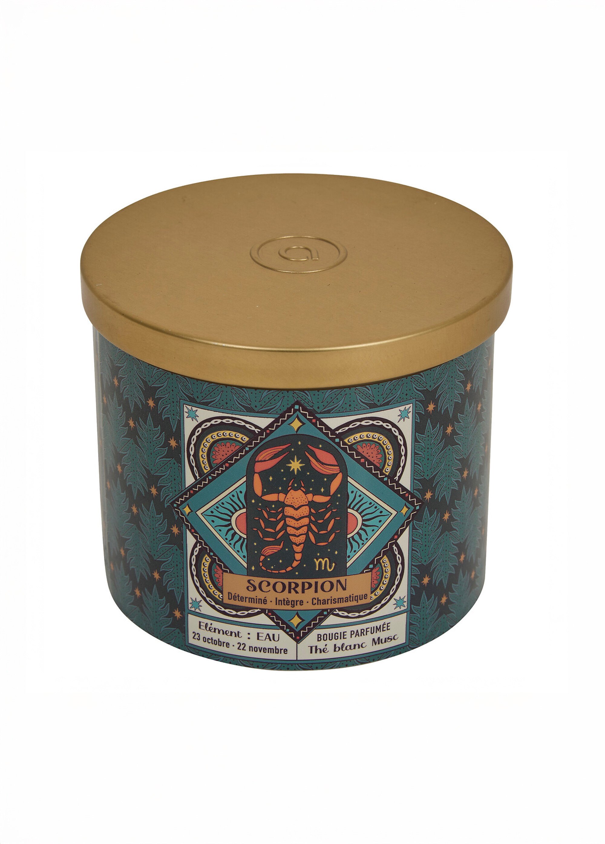 Bougie parfumée thème Signe du zodiaque Marron JJA-211656 DE2