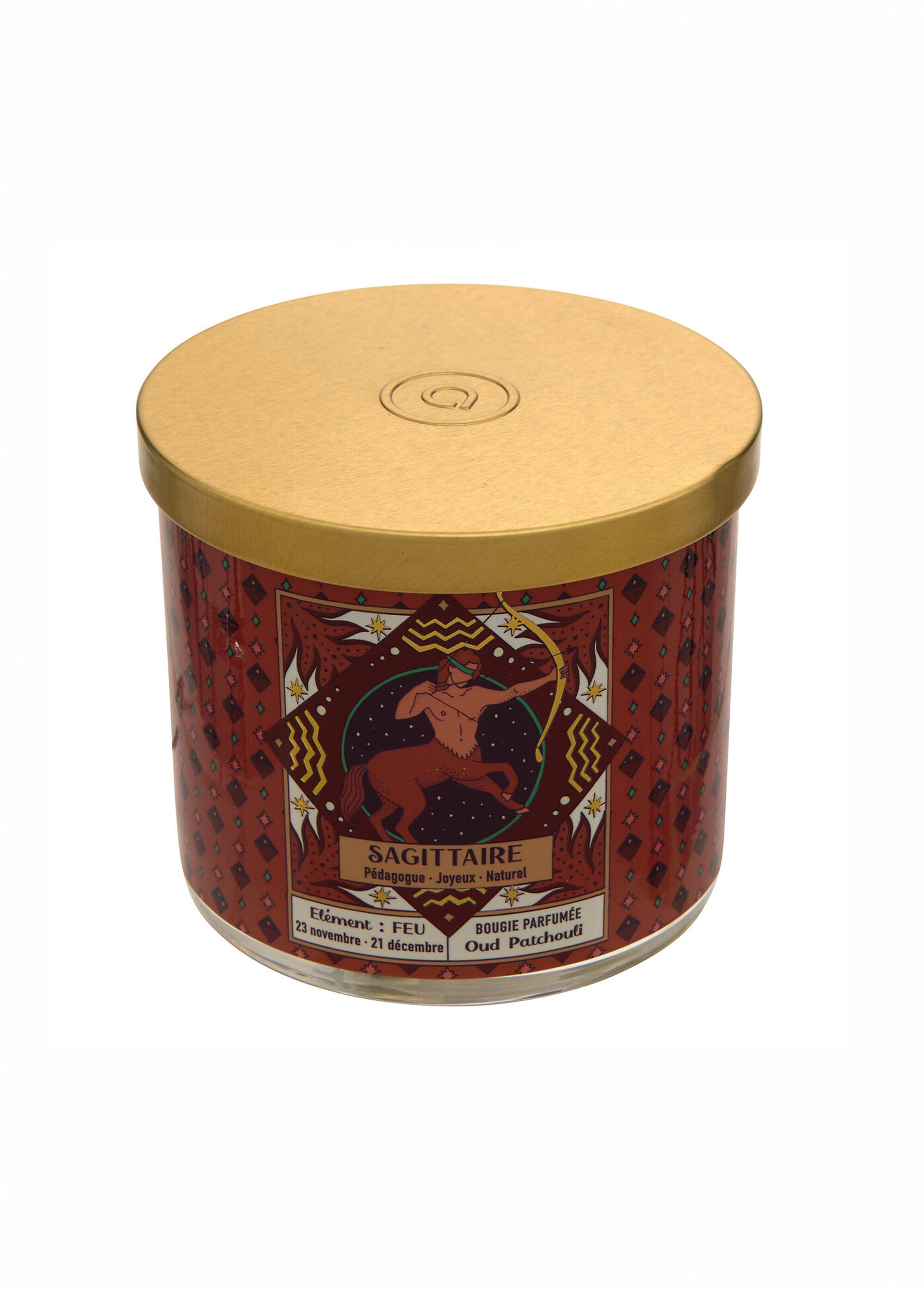 Bougie parfumée thème Signe du zodiaque Marron JJA-211656 DE2