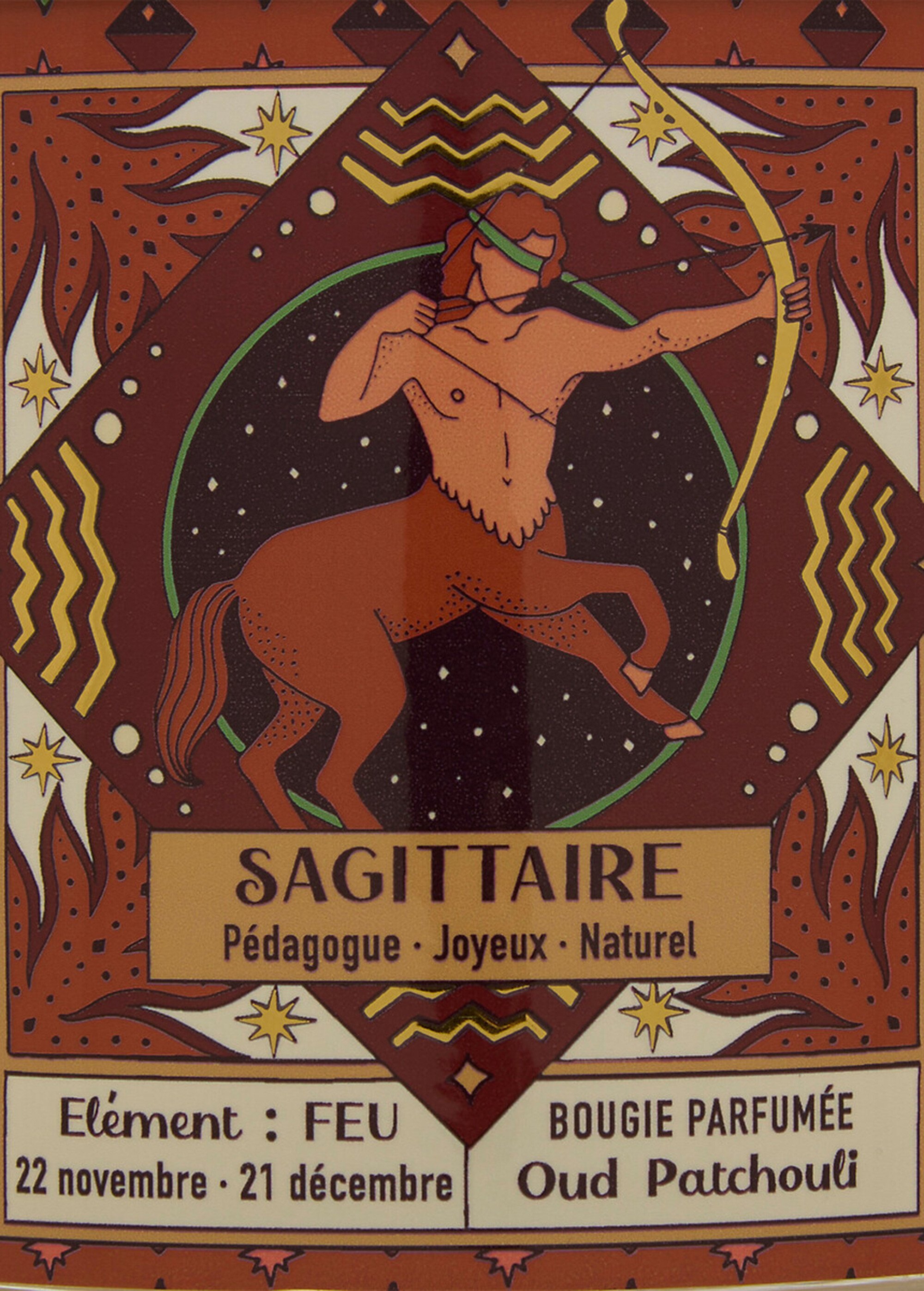 Bougie parfumée thème Signe du zodiaque Marron JJA-211656 DE3