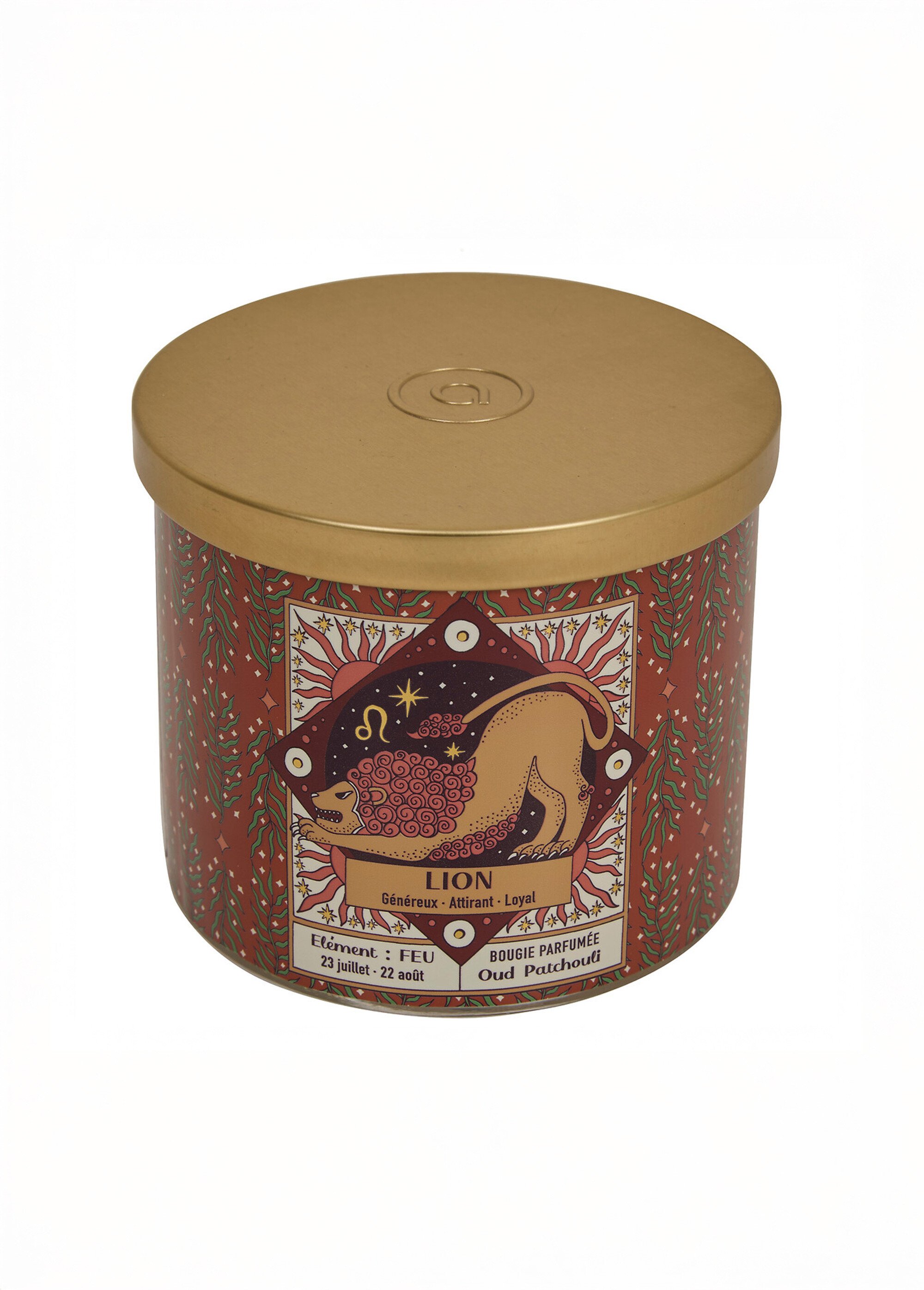 Bougie parfumée thème Signe du zodiaque Marron JJA-211656 DE2