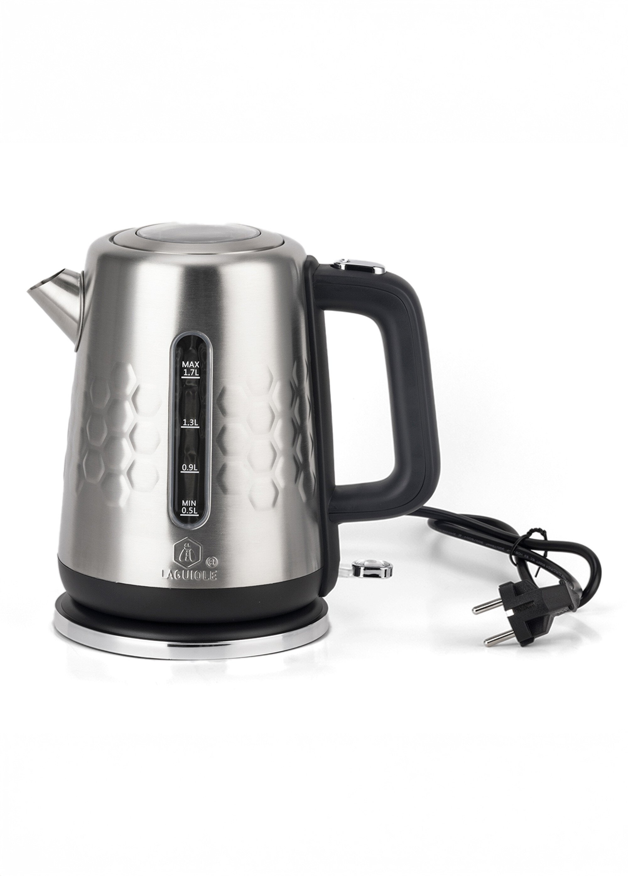 Bouilloire inox électrique 1,7L Noir 9220225 DE1
