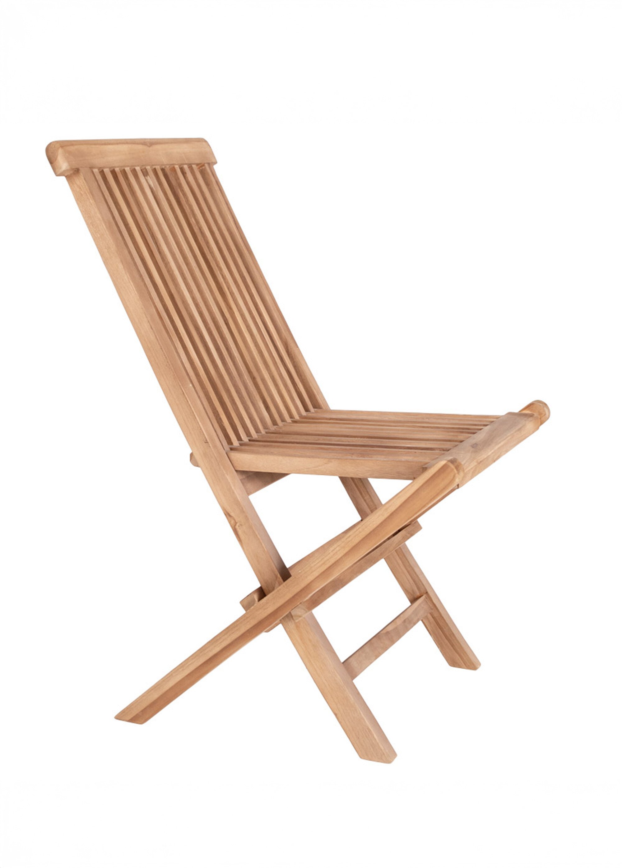 Chaise de jardin pliante en bois de teck