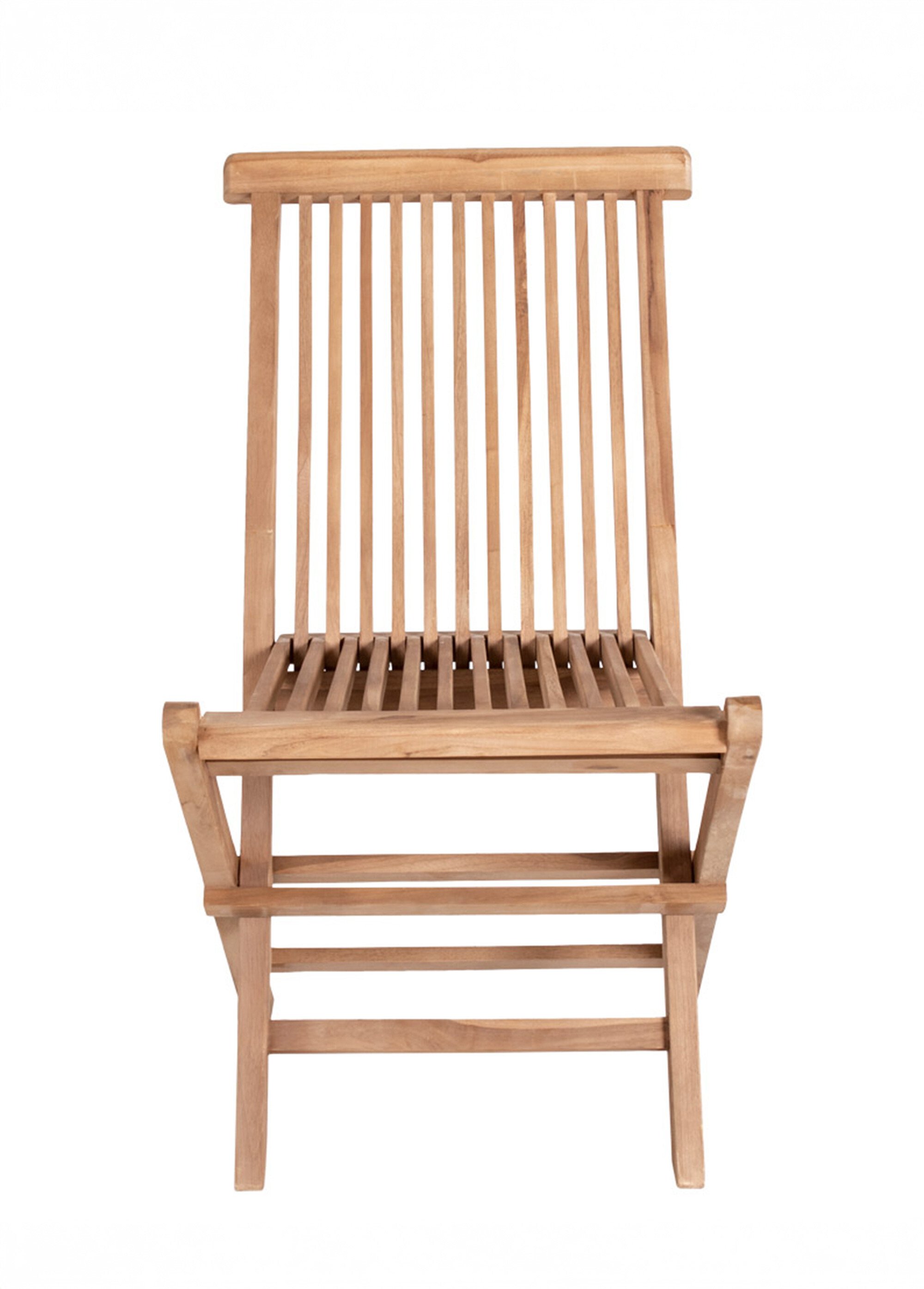 Chaise de jardin pliante en bois de teck BEIGE HN-7001130 DE2