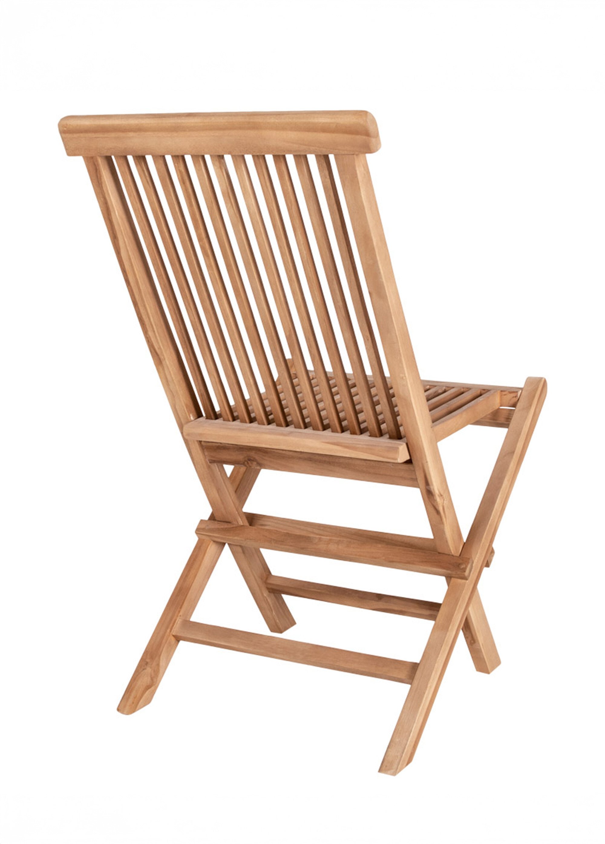 Chaise de jardin pliante en bois de teck