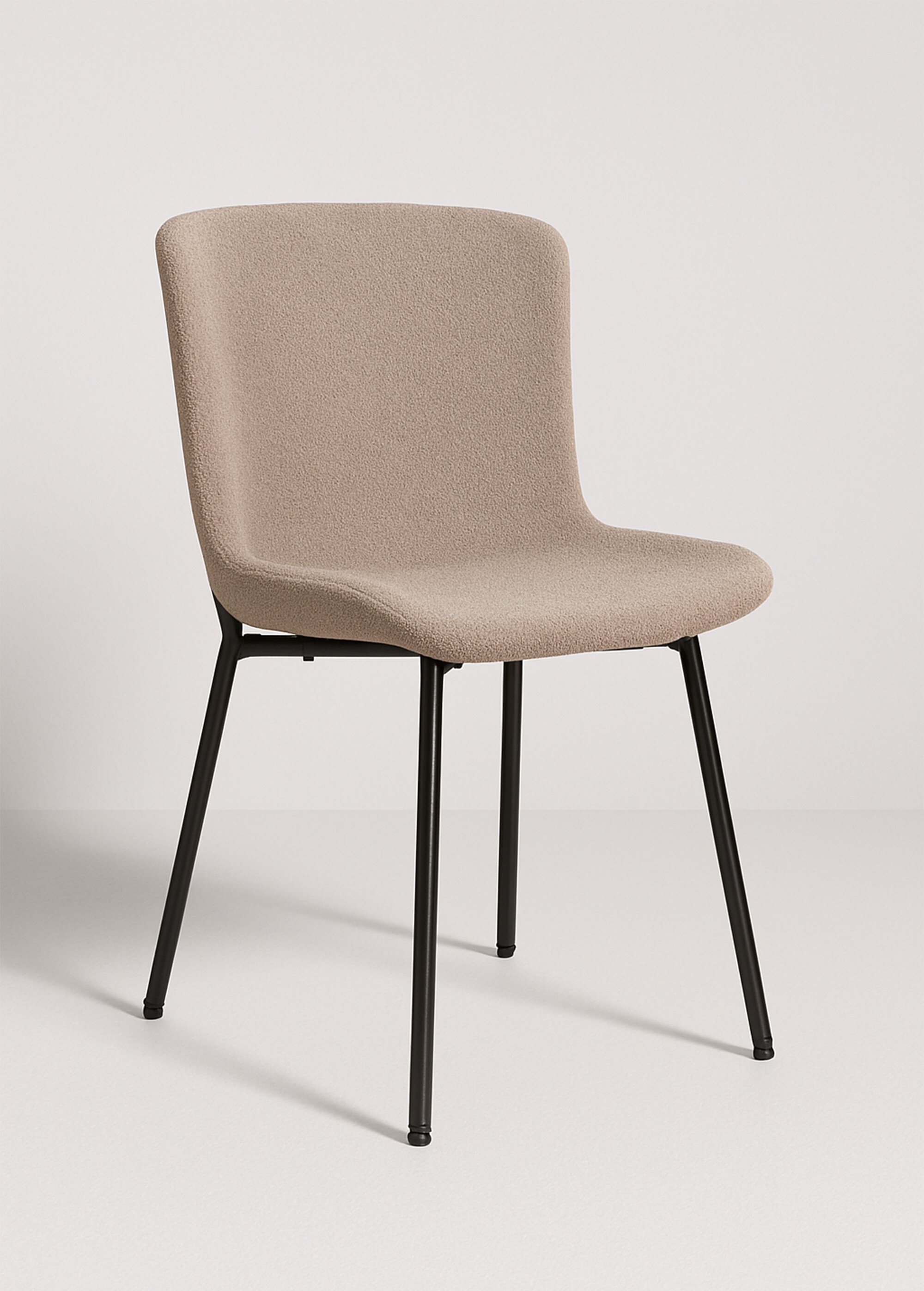 Chaise de salle à manger en bouclette