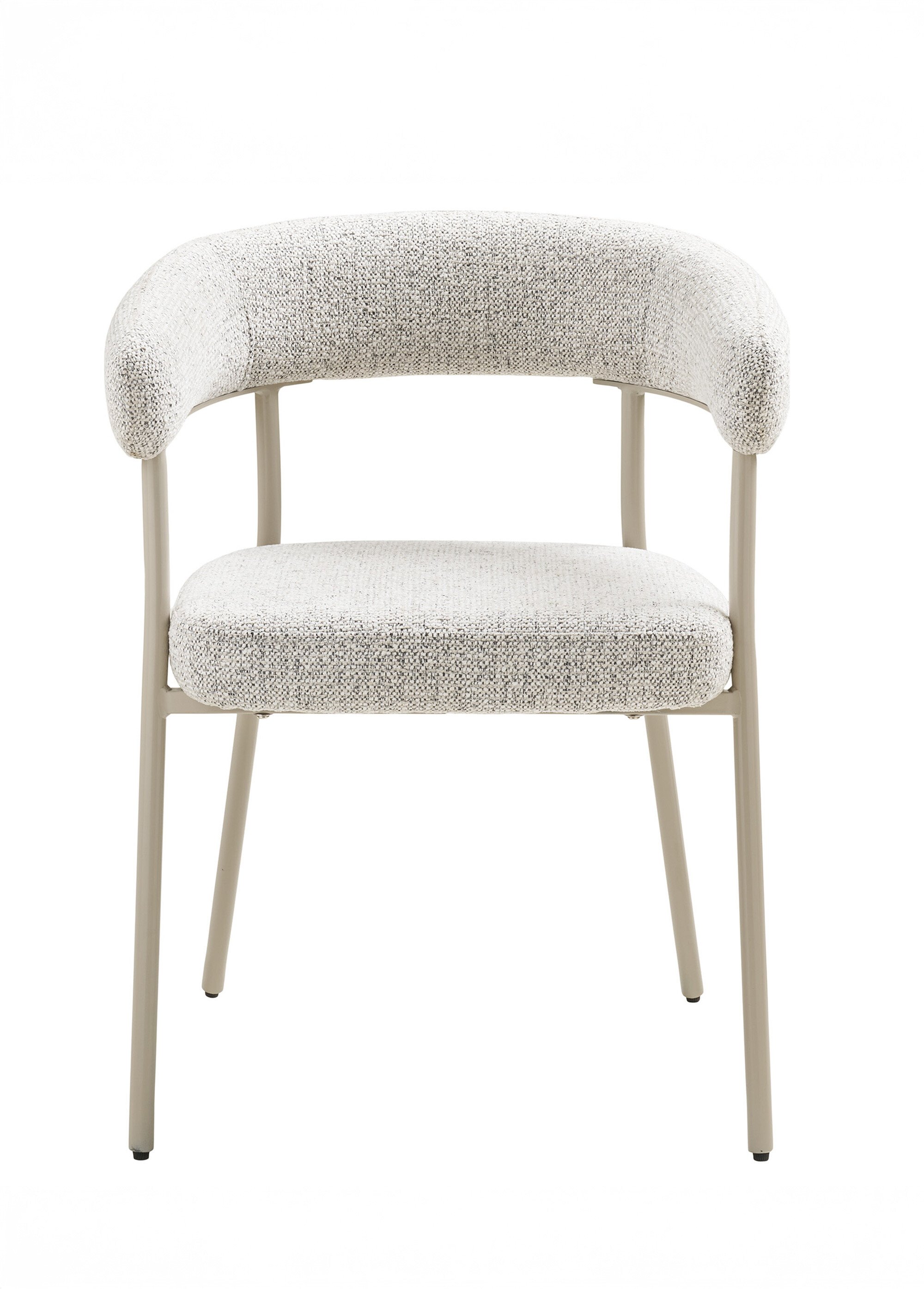 Fauteuil de salle à manger en bouclette