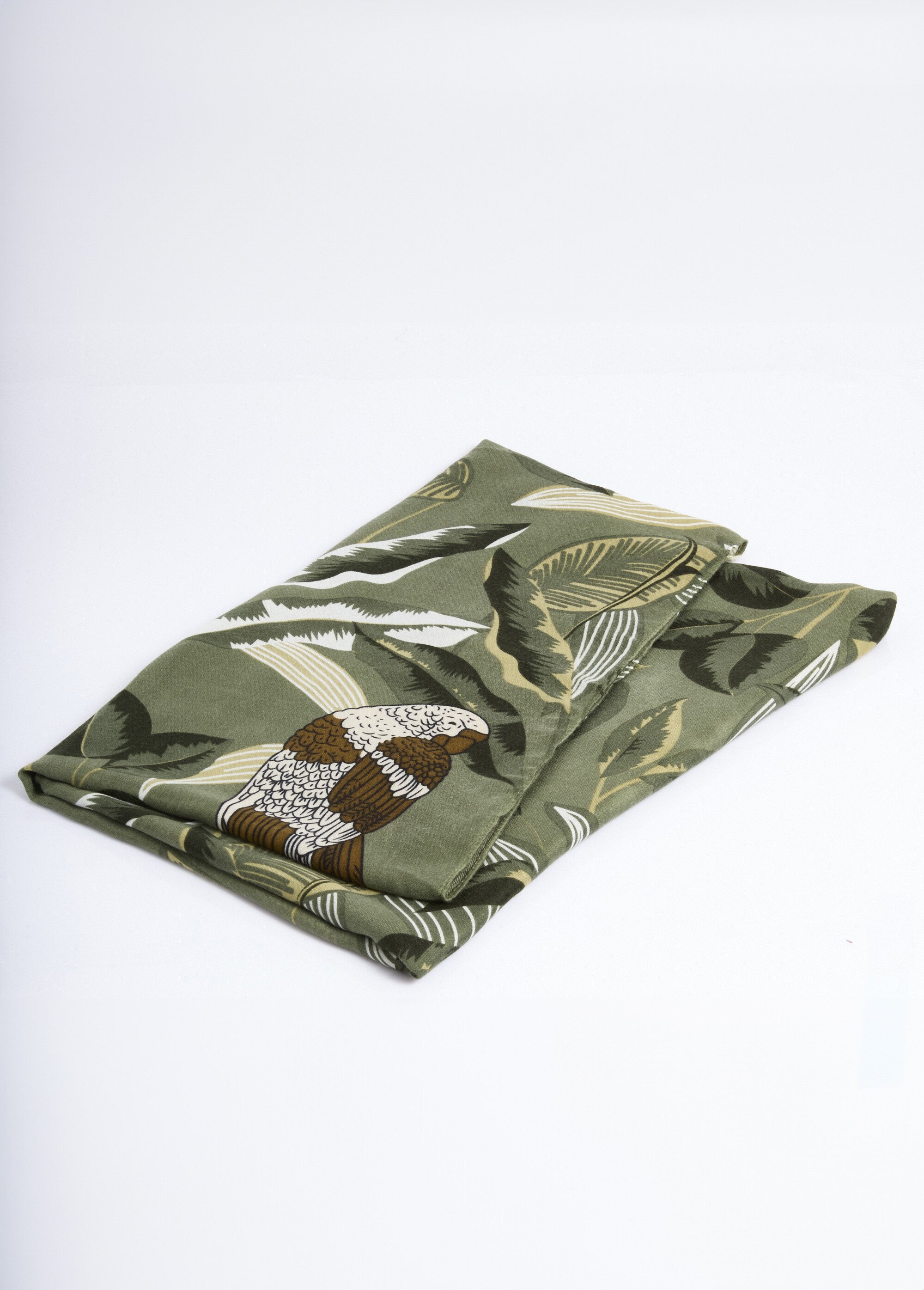 Foulard motif perroquet en camaieu Femme Vert TOPJC25295 DE1