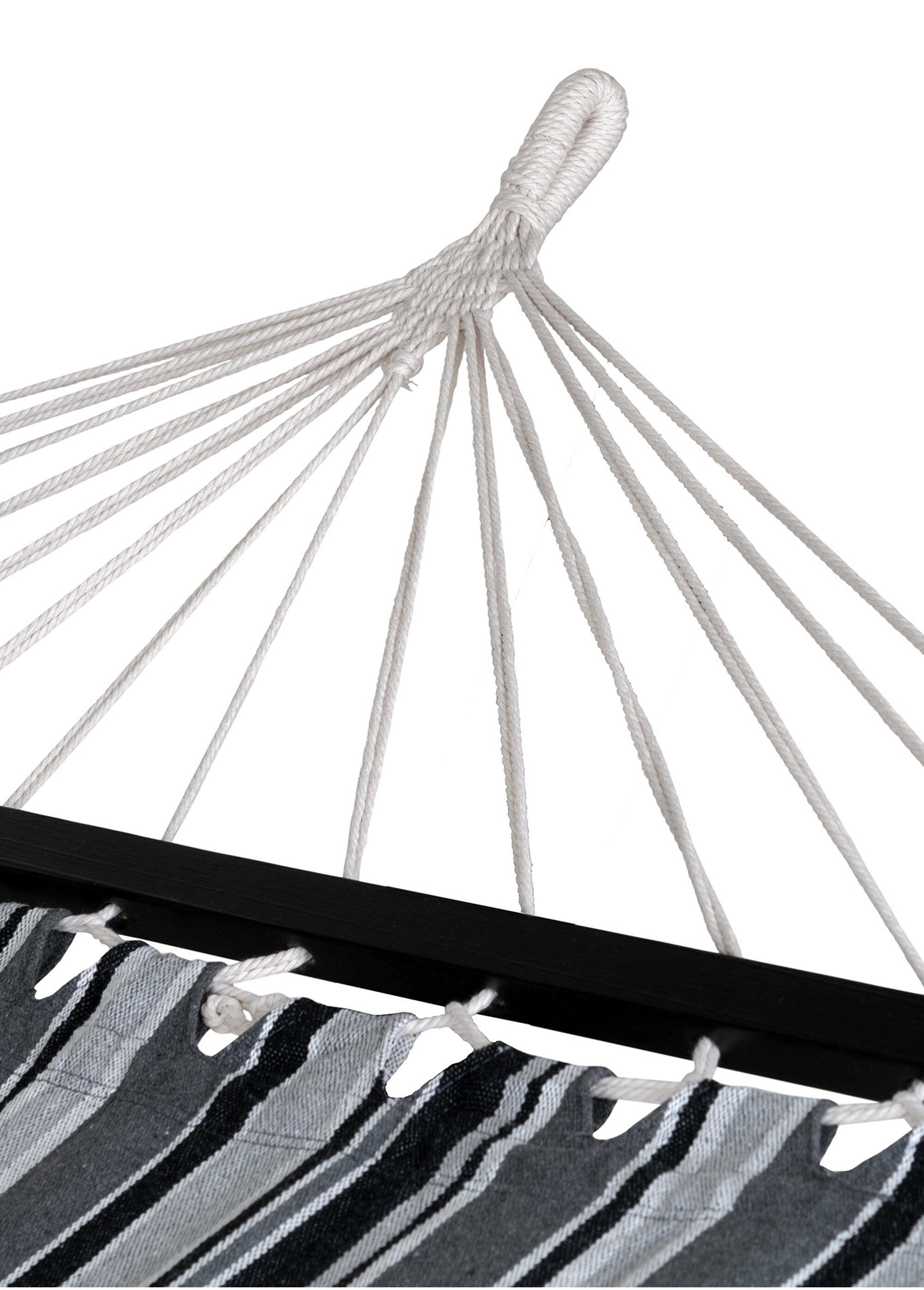 Hamac à suspendre, tissu à rayures GRIS HN-7801190 DE2